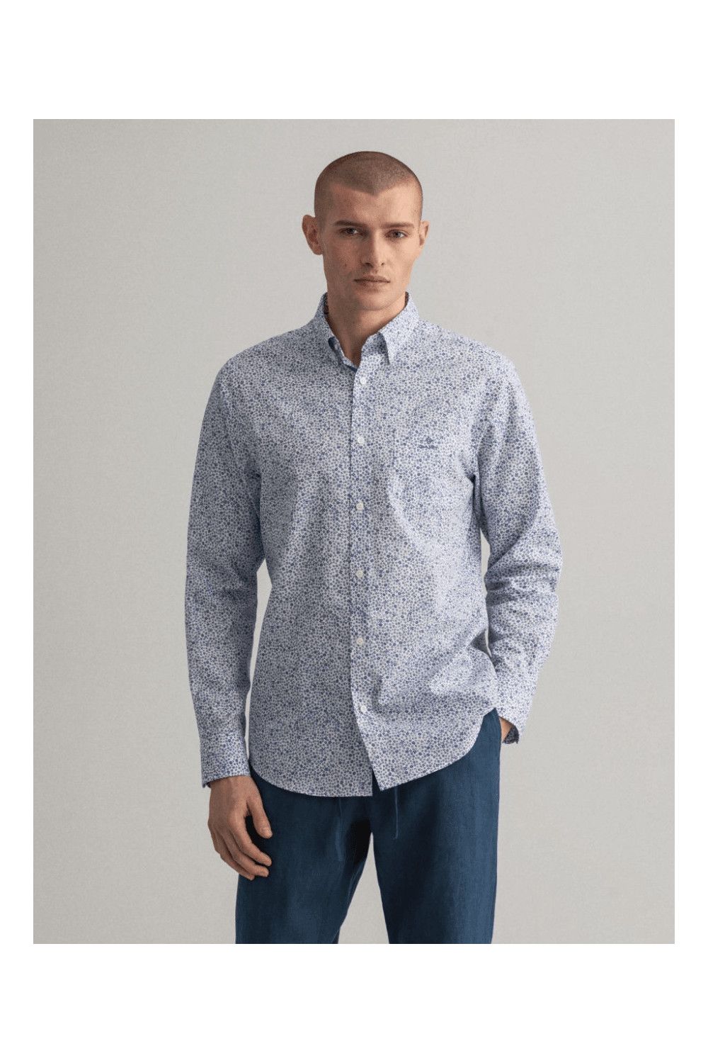 Gant GANT Regular Fit Freedom Flower Print Formal Dress Shirt Size US S / EU 44-46 / 1 - 2 Thumbnail