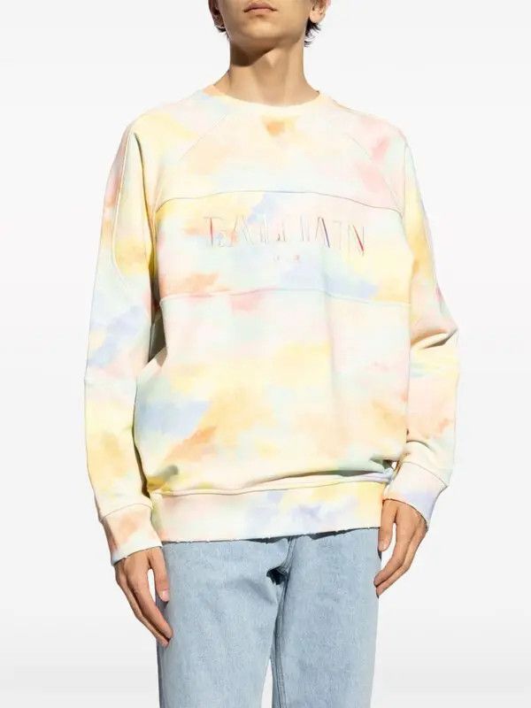 Balmain o1y0426 Crewneck Sweatshirt in Multicolor Size US XS / EU 42 / 0 - 2 Thumbnail