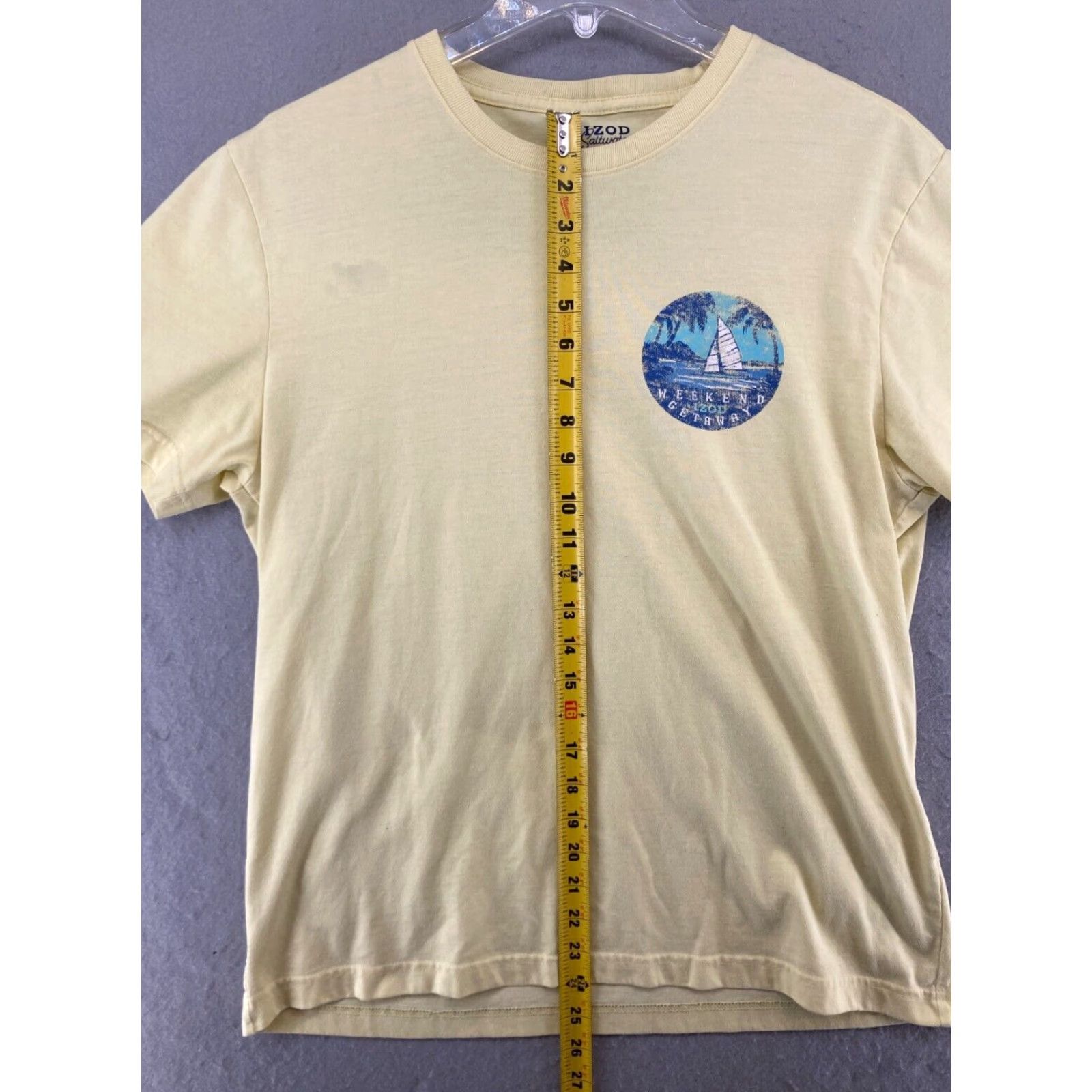 Jeep IZOD Saltwater Shirt Mens Medium Yellow Palm Winds Beach Navigator Jeep Size US M / EU 48-50 / 2 - 4 Thumbnail