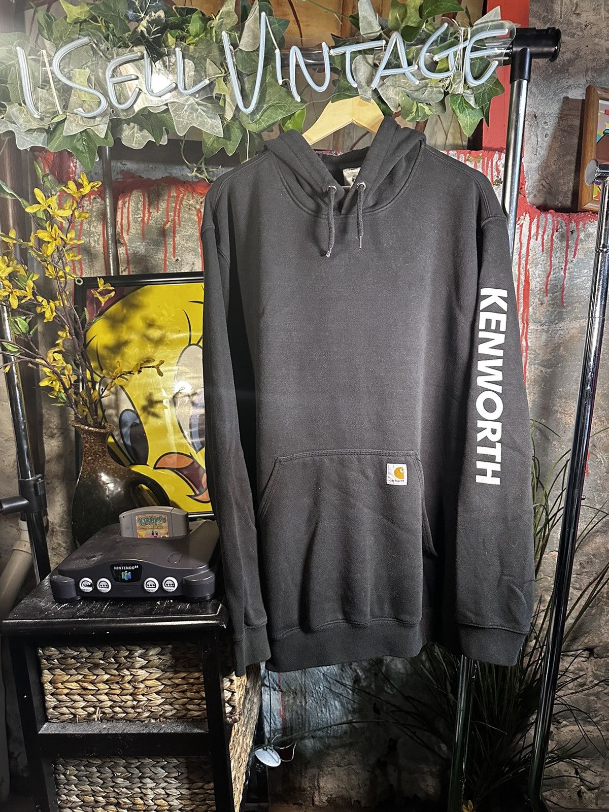 Vintage Carhartt x Peterbilt Kenworth Trucking Hoodie Grailed