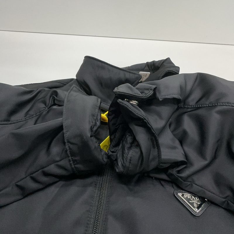Prada Black Logo Zip Long Sleeve Jacket
