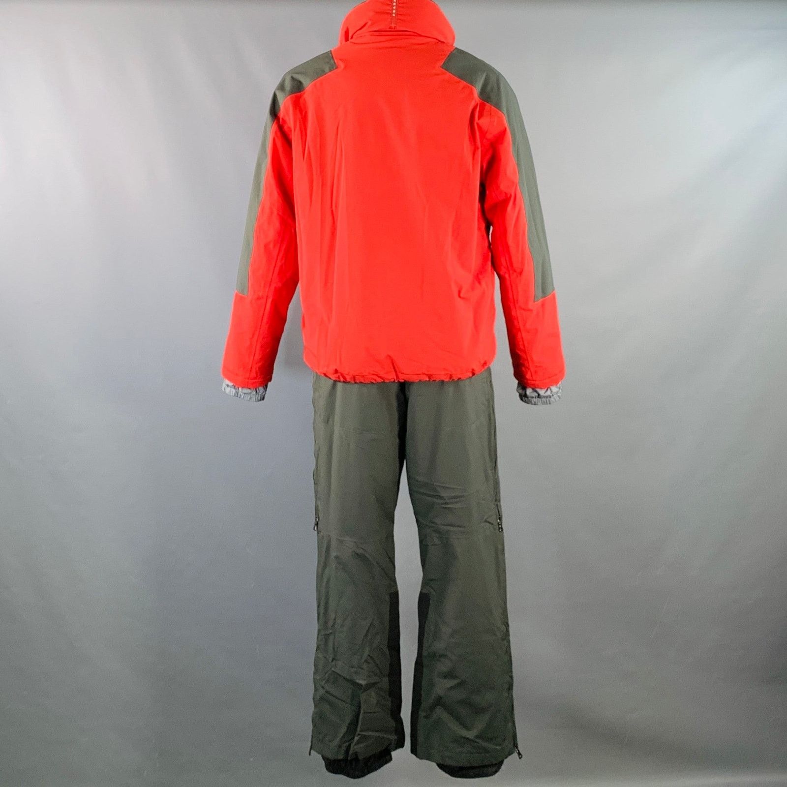 Prada PRADA SPORT Red Forest Green Nylon Ski Snow Set Size 40 Size XL / US 12-14 / IT 48-50 - 3 Thumbnail