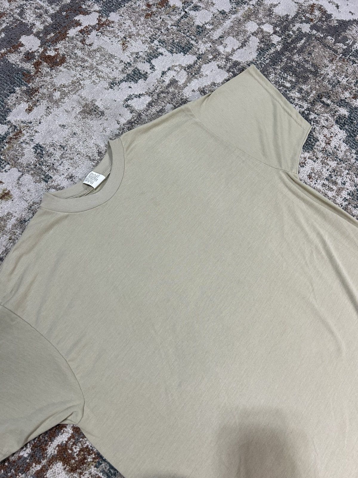 Vintage Military Sand Blank Tee XL USA Troop Support Beige Size US XL / EU 56 / 4 - 4 Thumbnail