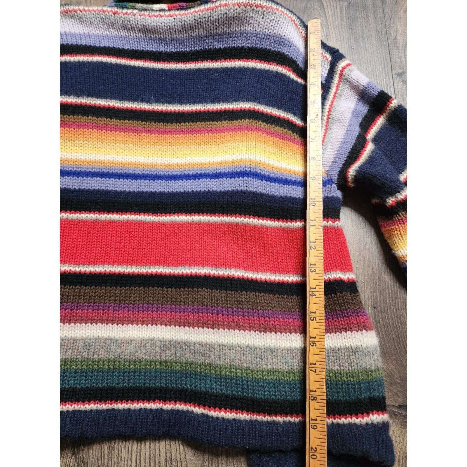 Vintage VINTAGE Beyond Blue Women Cardigan Sweater Long Sleeve Wool Southwestern Boho Fall Winter 100% Wool M Size M / US 6-8 / IT 42-44 - 2 Thumbnail