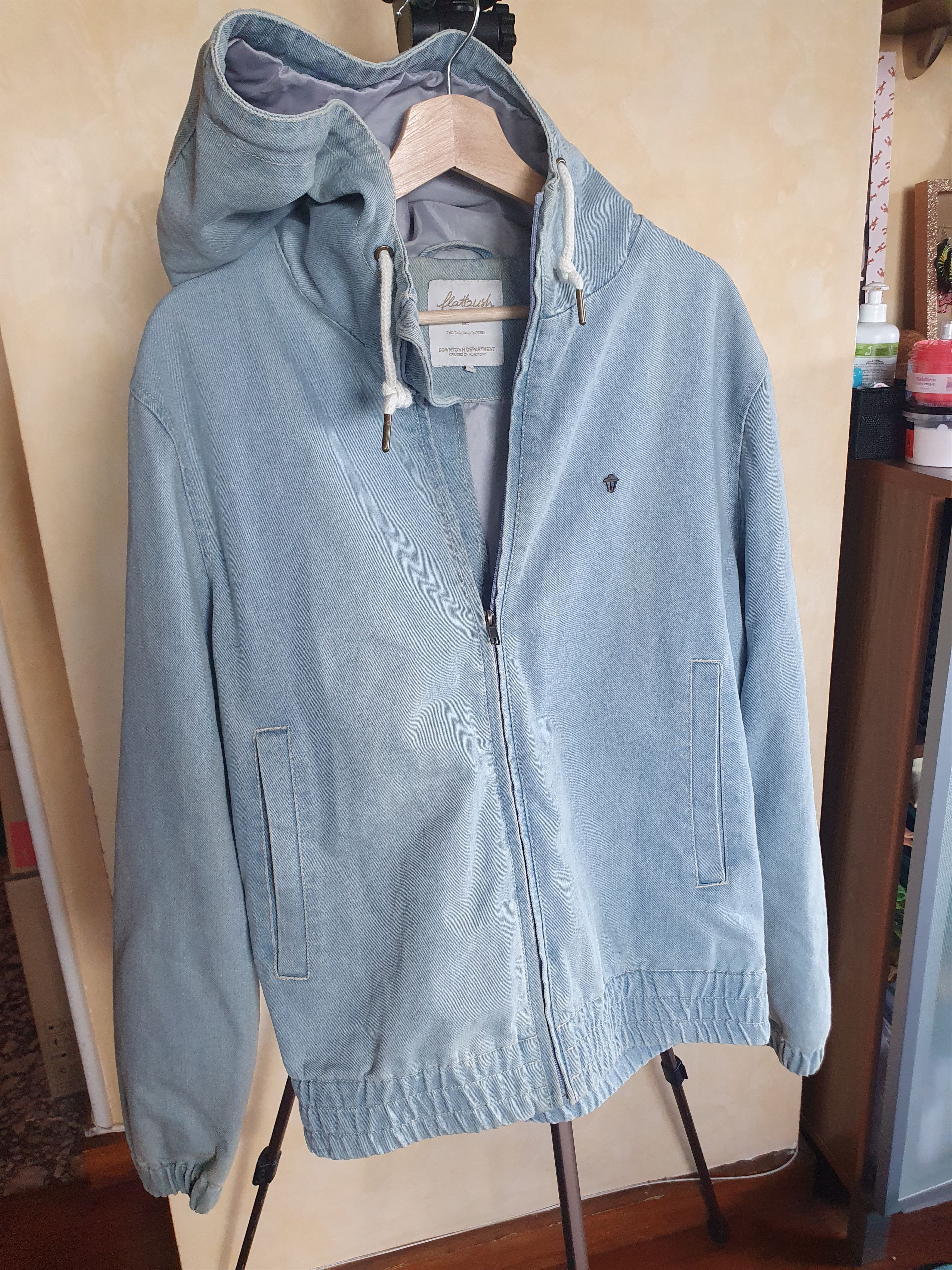 Other Flatbush Denim Hooded Jeans Jacket Work Style sz M Size US M / EU 48-50 / 2 - 2 Thumbnail