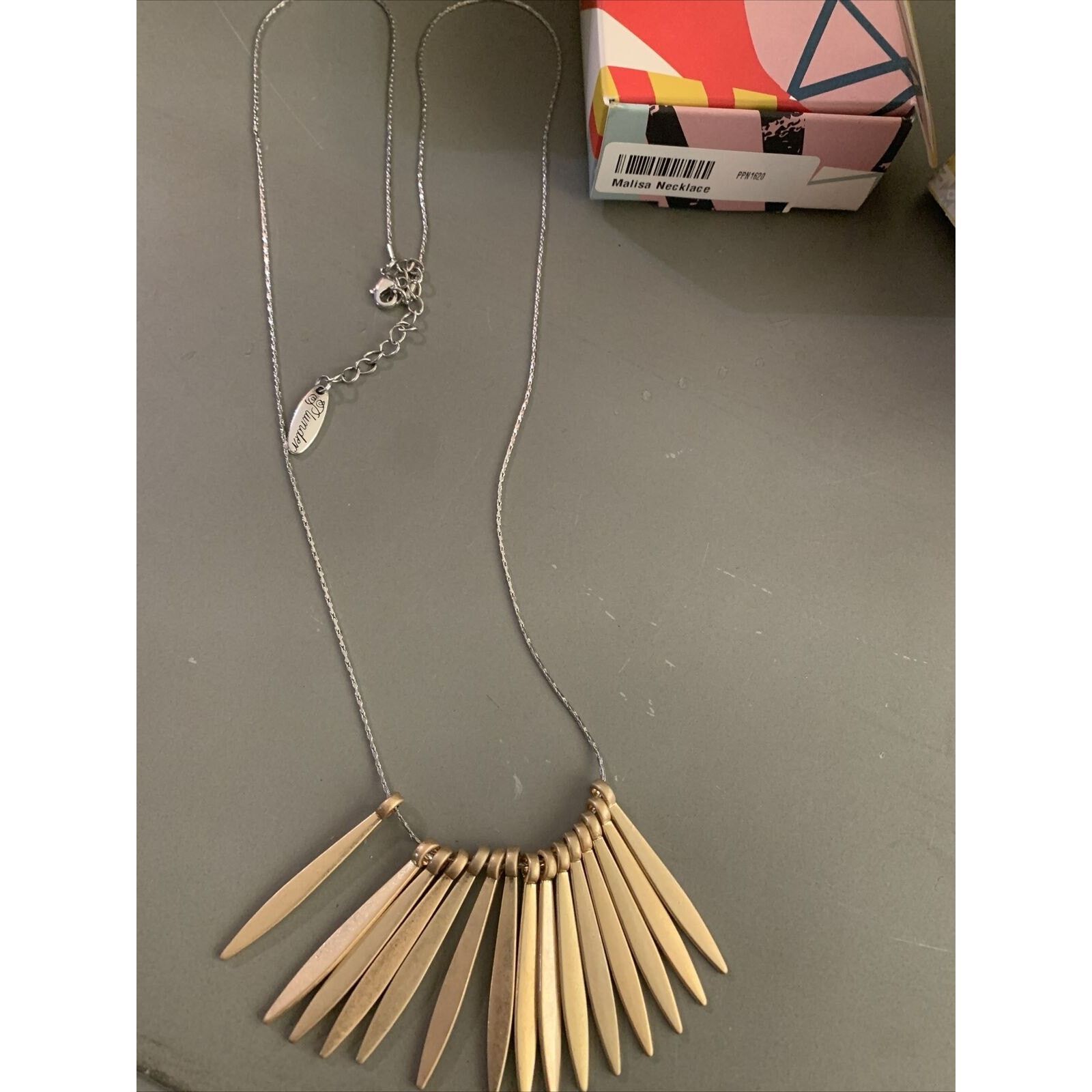 Other Plunder Malisa Necklace Gold Fringe Long Size ONE SIZE - 2 Thumbnail