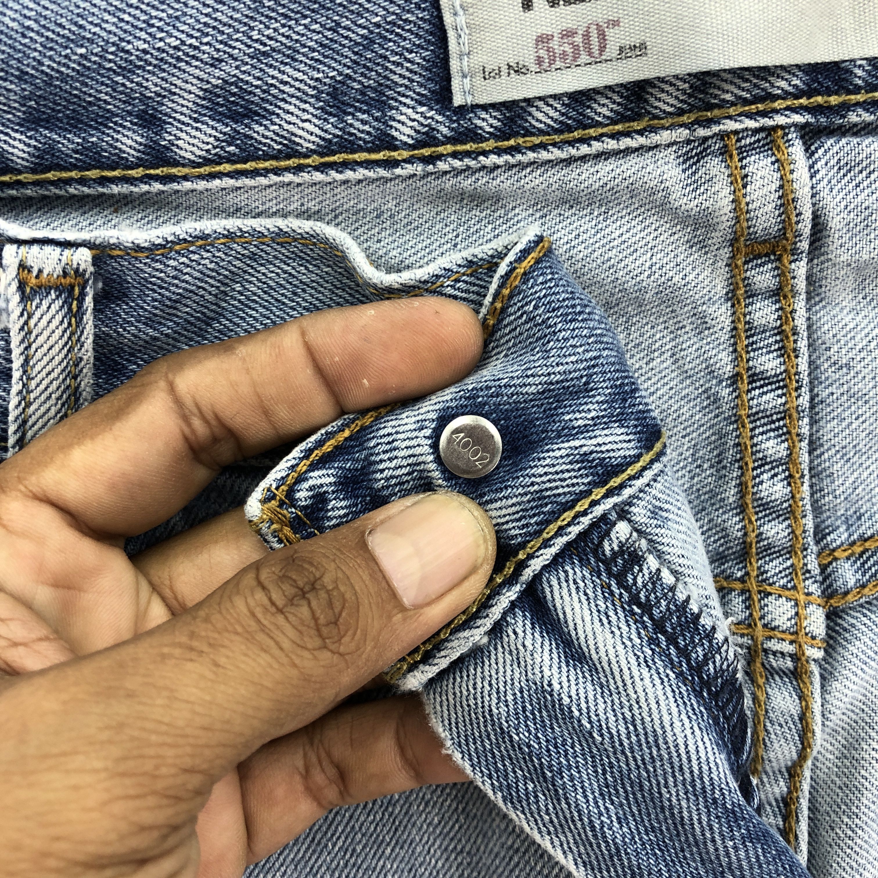 Jean Vintage Levis Baggy Dirty Jeans Levi's 550 Faded Denim Size US 44 / EU 60 - 7 Thumbnail