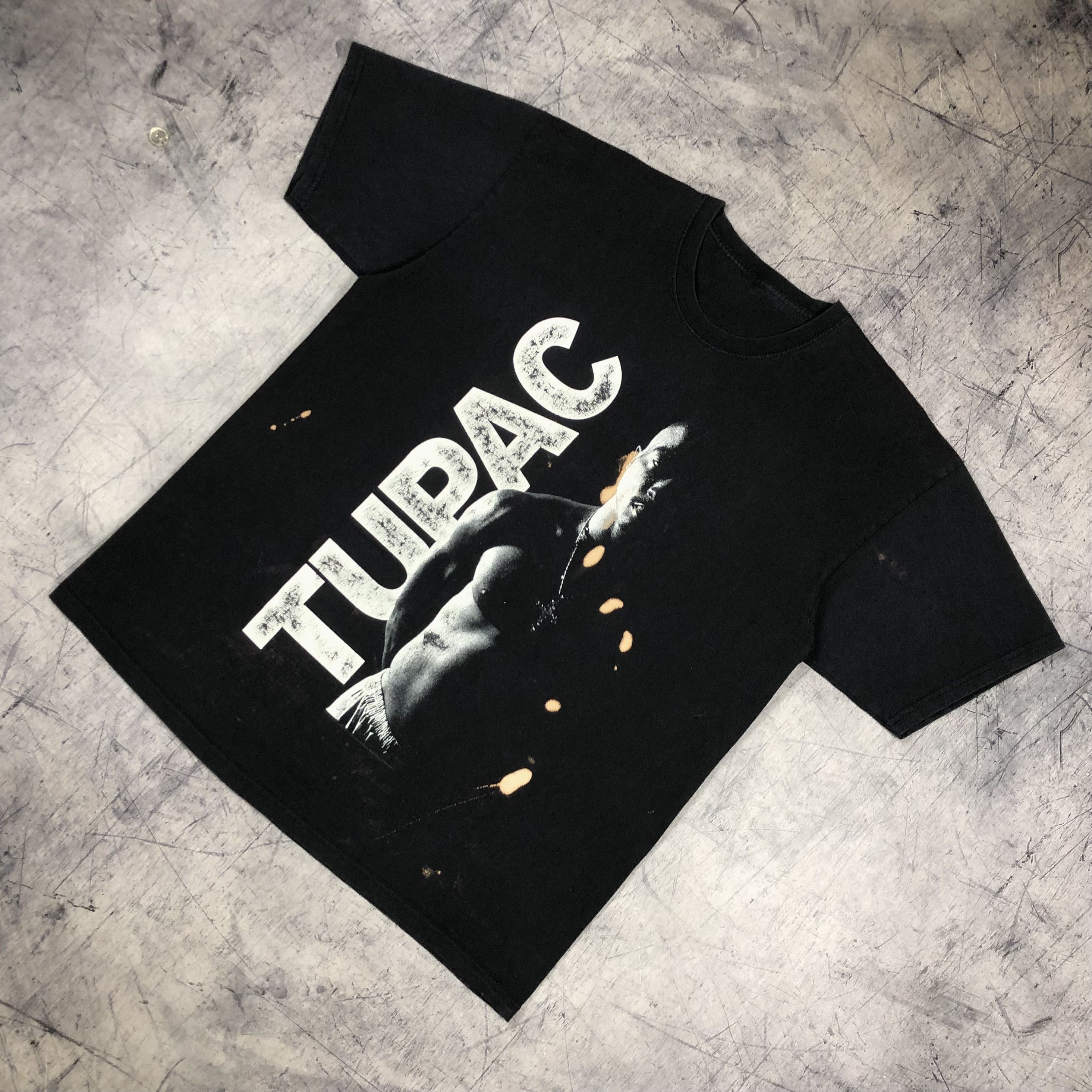 Rap Tees Tupac Shakur 2PAC Custom Rap Tee Size US M / EU 48-50 / 2 - 2 Thumbnail