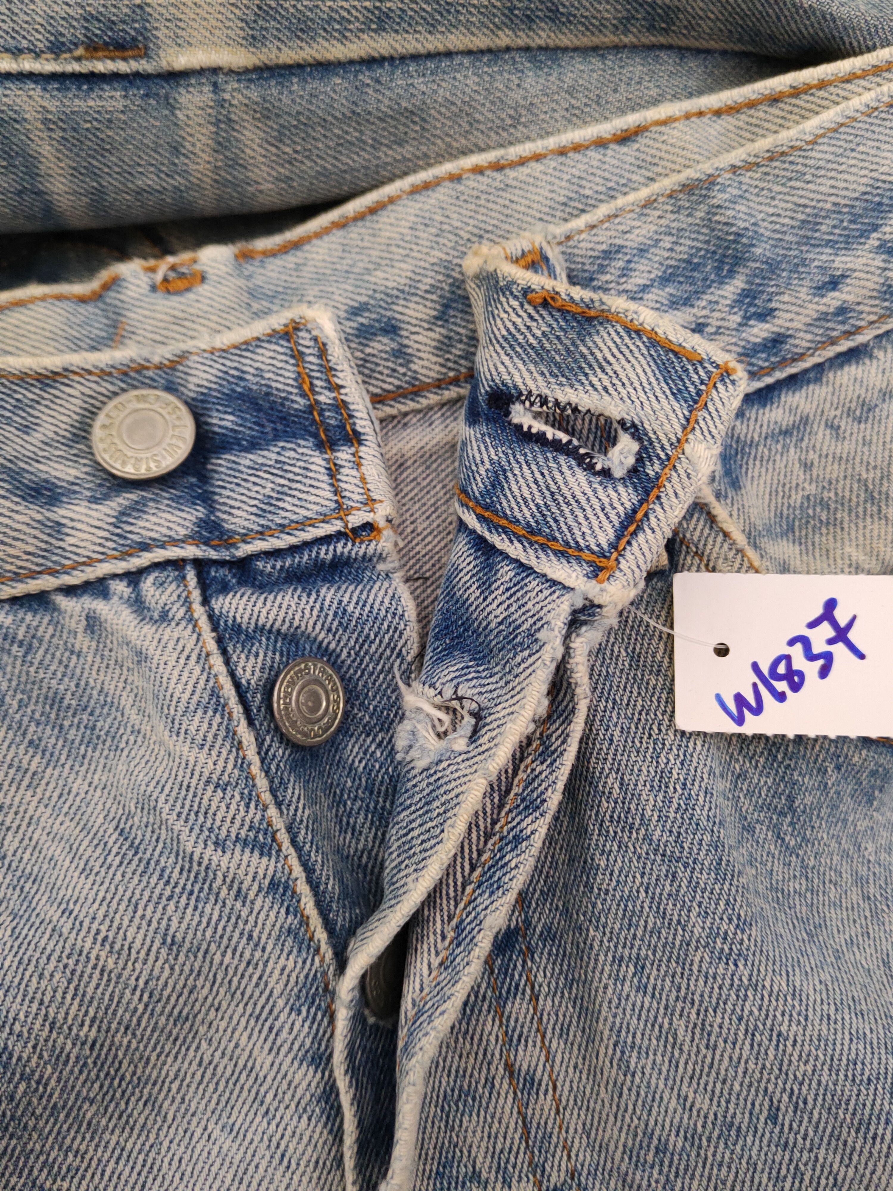 Levi's Levi's vintage faded Blue Distressed Ripped Jeans #W1837 Size US 28 / EU 44 - 16 Thumbnail