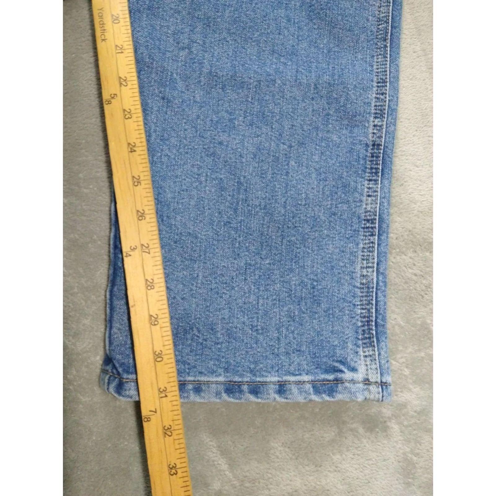 Wrangler Wrangler Jeans Mens Relaxed Fit 40x32 Blue Denim High Rise Riggs Workwear Cowboy 5-Pocket Logo Mens Size US 40 / EU 56 - 5 Thumbnail