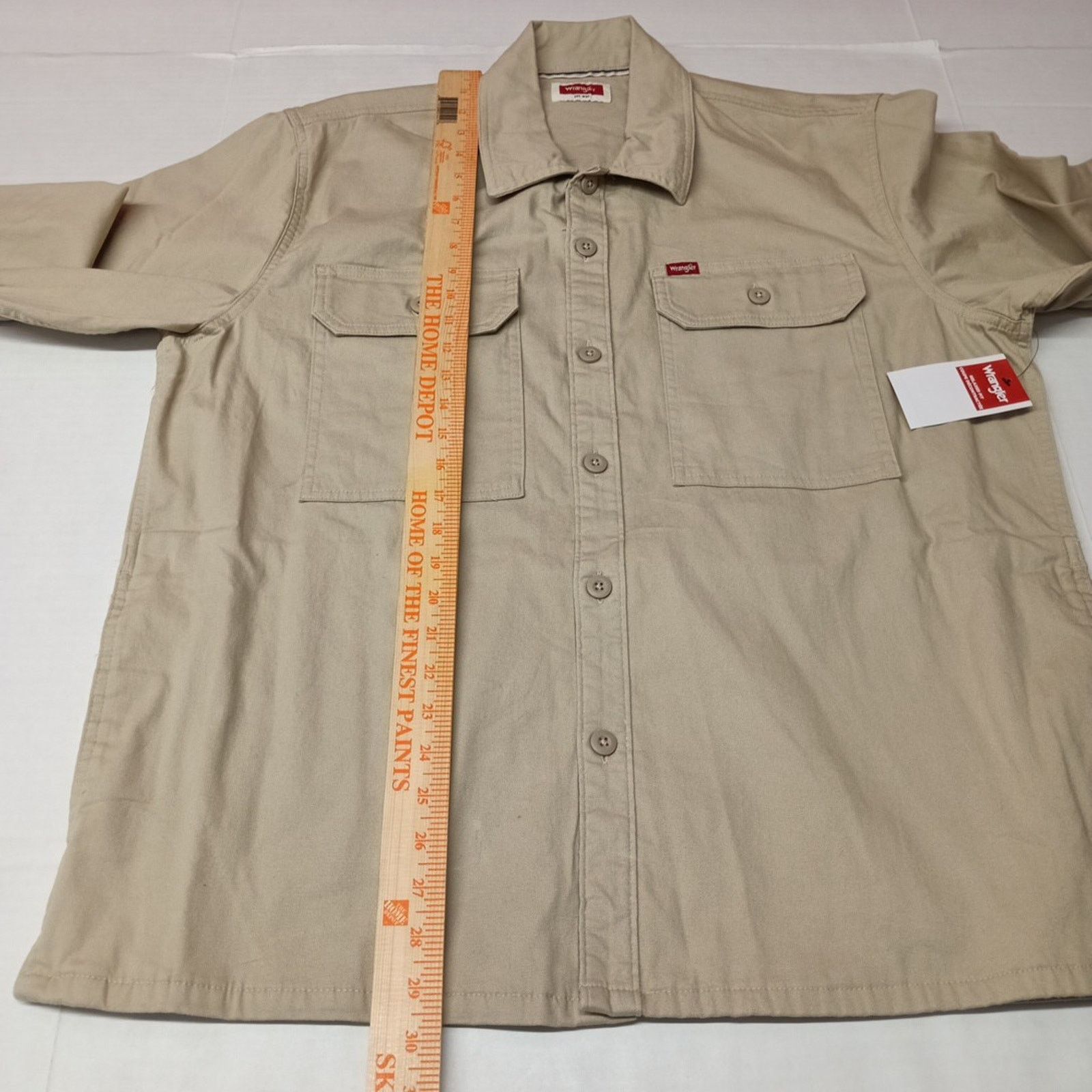 Wrangler Wrangler Jacket Overshirt Outdoor Shacket Size L Beige Size US L / EU 52-54 / 3 - 7 Thumbnail