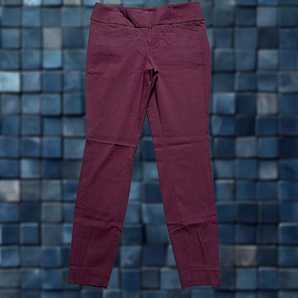 Vintage The Limited Red Dress Pants Womens 4R Slim Stretch Pockets Solid Flat Front Skinny Trousers Pants 4 Regular 30in Inseam Men? Womens Size 27" / US 4 / IT 40 - 1 Thumbnail
