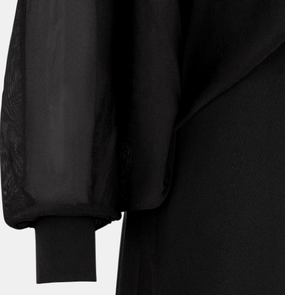 Dior o1w1db10925 444R26 Straight-Cut Long Maxi Dress in Black Size XS / US 0-2 / IT 36-38 - 3 Thumbnail