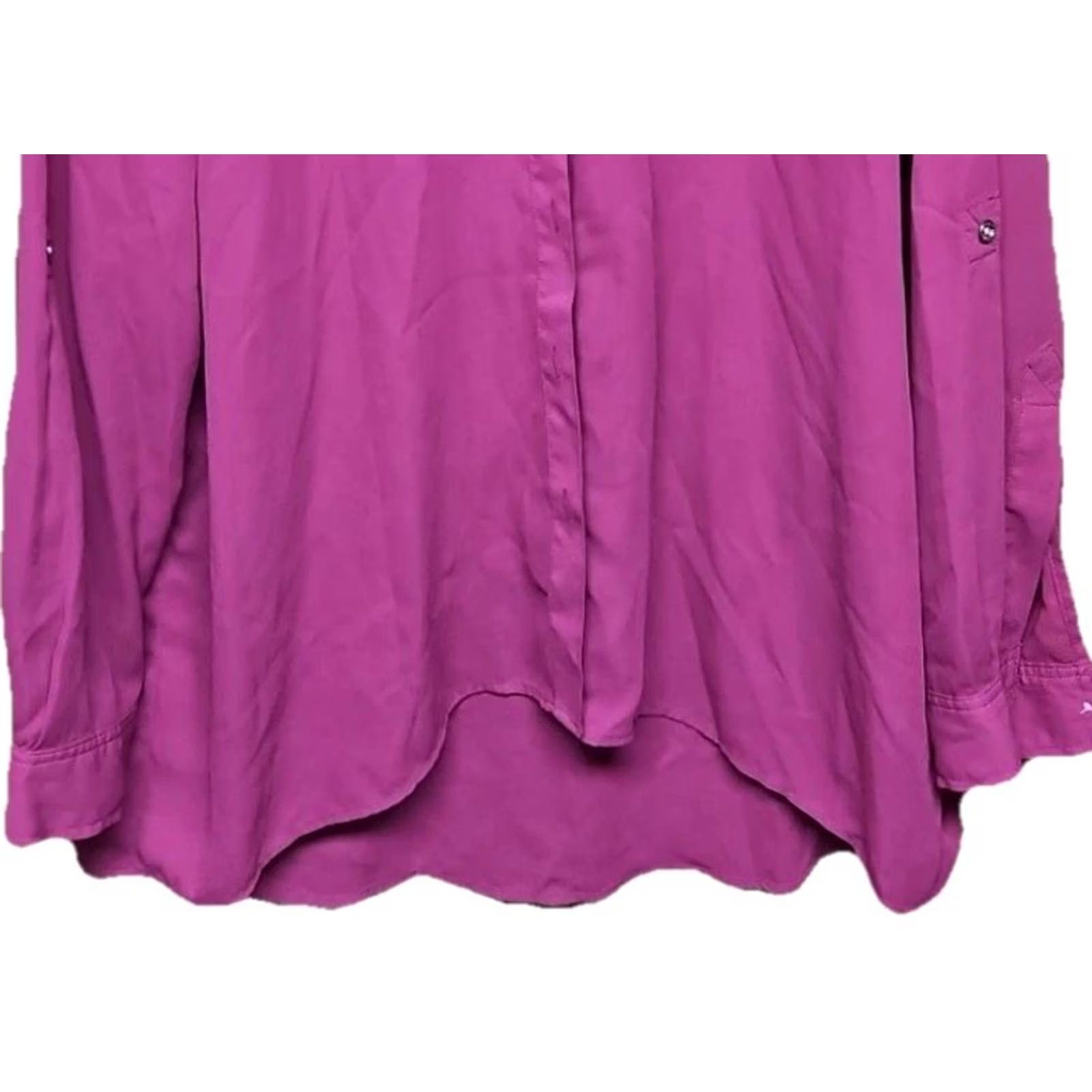 Michael Kors MICHAEL MIKHAEL Kors XL Purple/Violet Long Sleeve Button-Up Blouse Women Casual Work Regular Victory? Size XL / US 12-14 / IT 48-50 - 3 Thumbnail