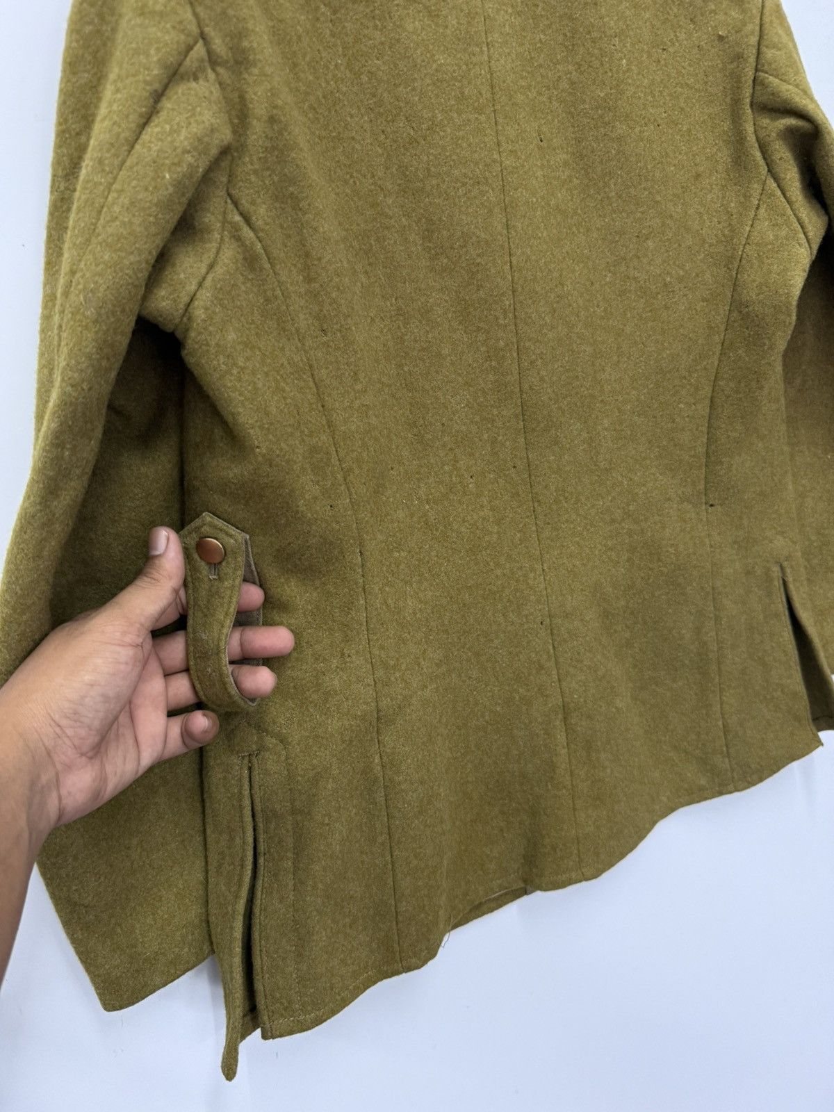 Vintage 🔥 Vtg 50's WW2 Officer Military Coat Heavy Jacket Size US S / EU 44-46 / 1 - 8 Thumbnail