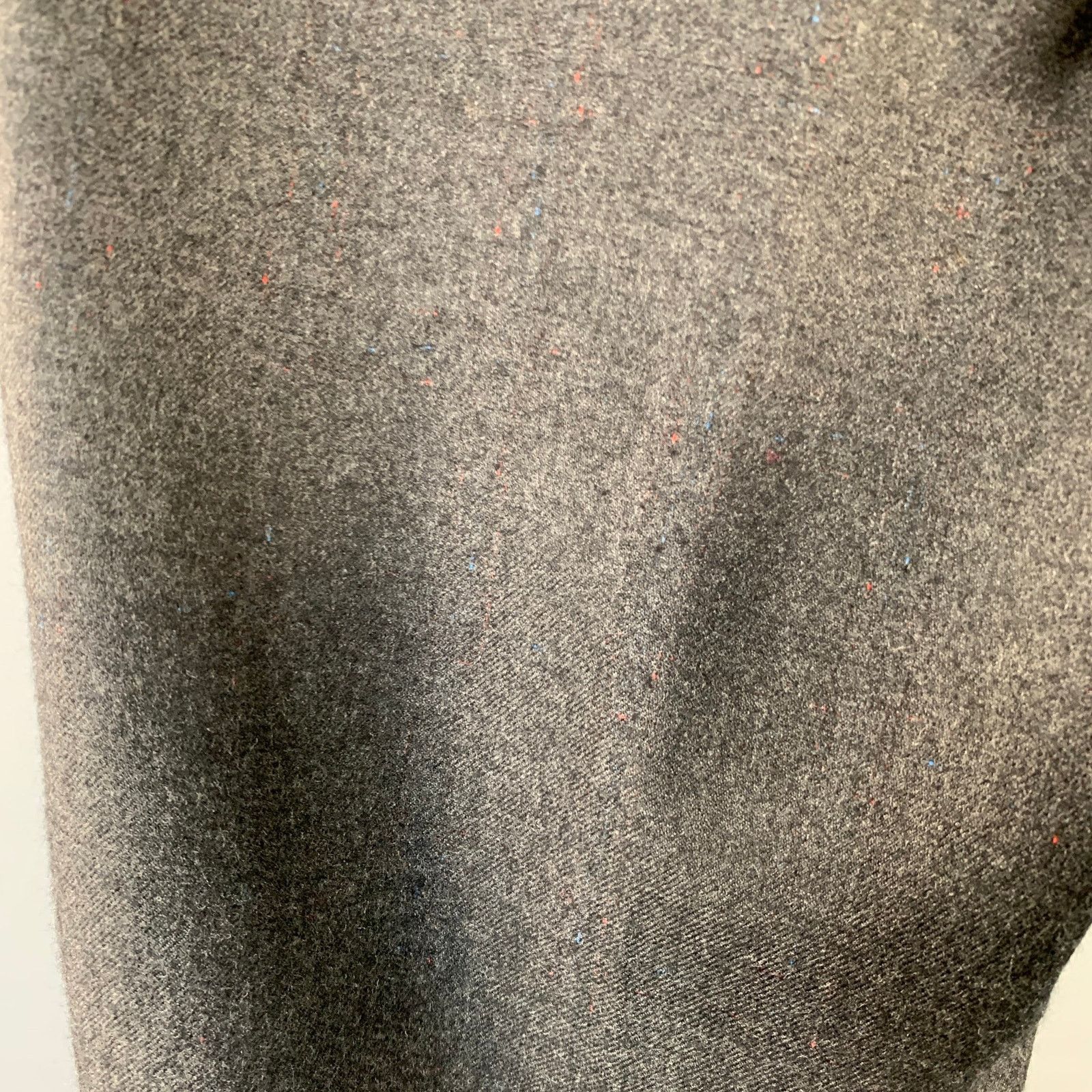 Adam Kimmel ADAM KIMMEL Charcoal Wool Twill Tapered Zip Fly Dress Pants Size US 36 / EU 52 - 3 Thumbnail