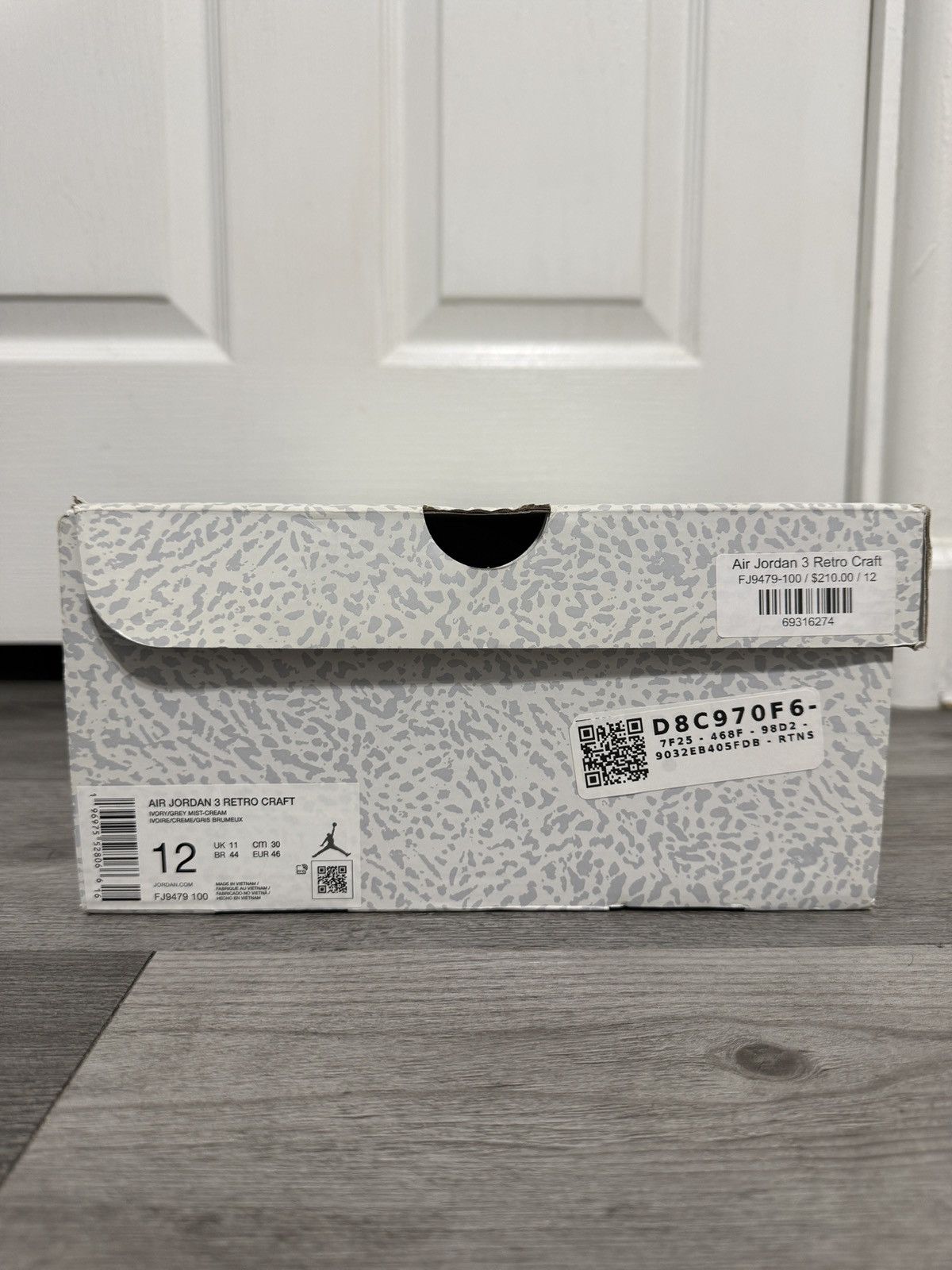 Jordan Brand Jordan 3 Craft Ivory Size US 12 / EU 45 - 7 Thumbnail