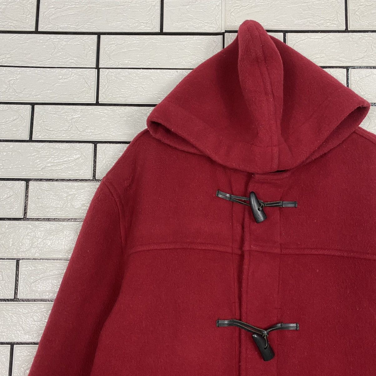 Burberry 🔥VINTAGE DUFFLE WOOL JACKET BURBERRYS CHECK TARTAN BLANKET Size US M / EU 48-50 / 2 - 9 Thumbnail