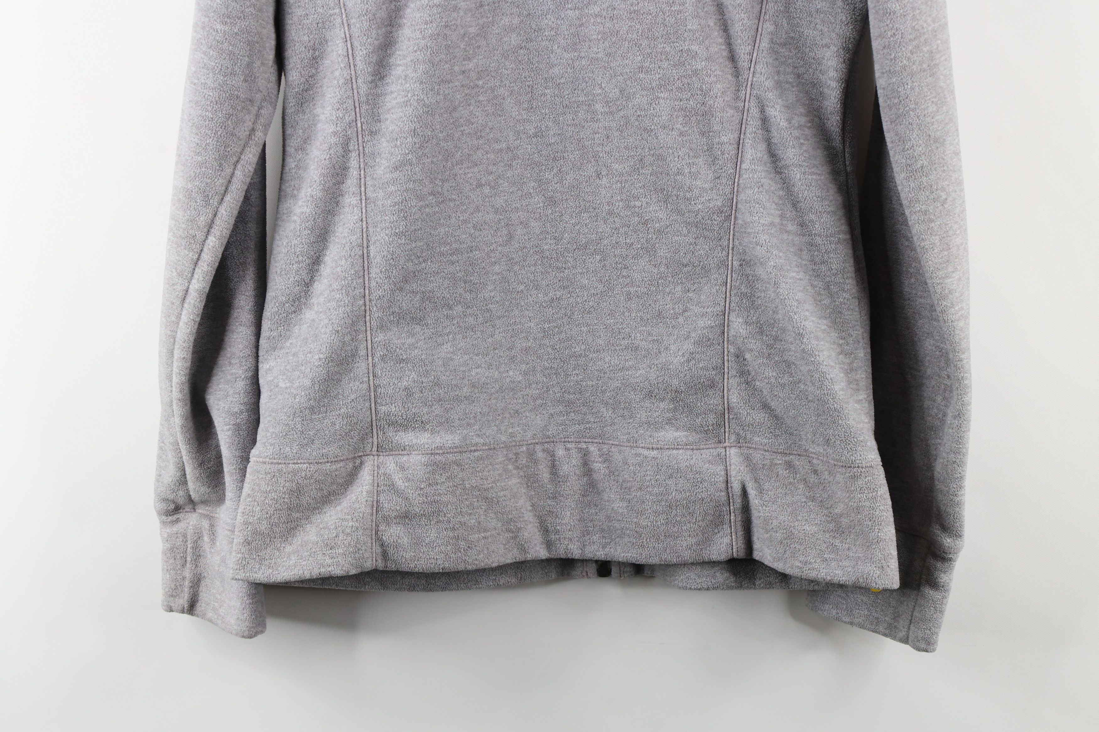 Vintage Lole Full Zip Fleece Sweater Jacket Swacket Heather Gray Size M / US 6-8 / IT 42-44 - 14 Thumbnail