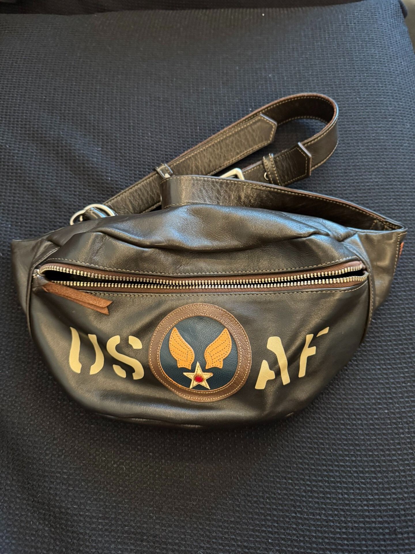 TOYS McCOY TOYS MCCOY Leather USAF Fanny Pack Size ONE SIZE - 1 Thumbnail