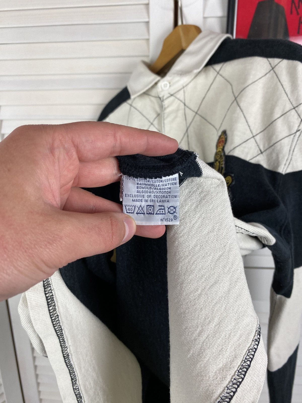 Polo Ralph Lauren Vintage Polo Ralph Lauren Heavyweight Rugby Striped Long #5 Size US L / EU 52-54 / 3 - 10 Thumbnail