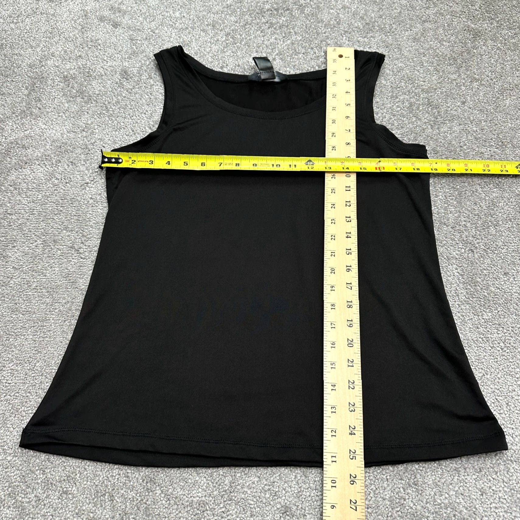 Vintage Ashley Stewart Tank Top Womens 14/16 Black Round Neck Sleeveless Knit Polyester Basic Tank Casual Workwear Size XL / US 12-14 / IT 48-50 - 4 Thumbnail
