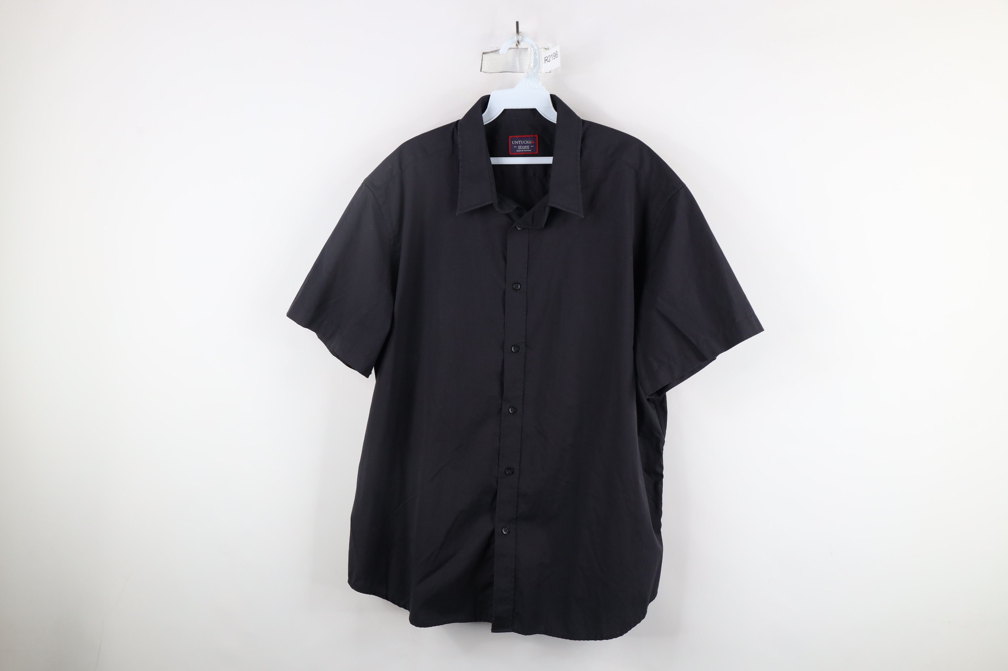 UNTUCKit × Vintage Untuckit Mens Short Sleeve Collared Button Shirt Black Size US XXL / EU 58 / 5 - 1 Thumbnail