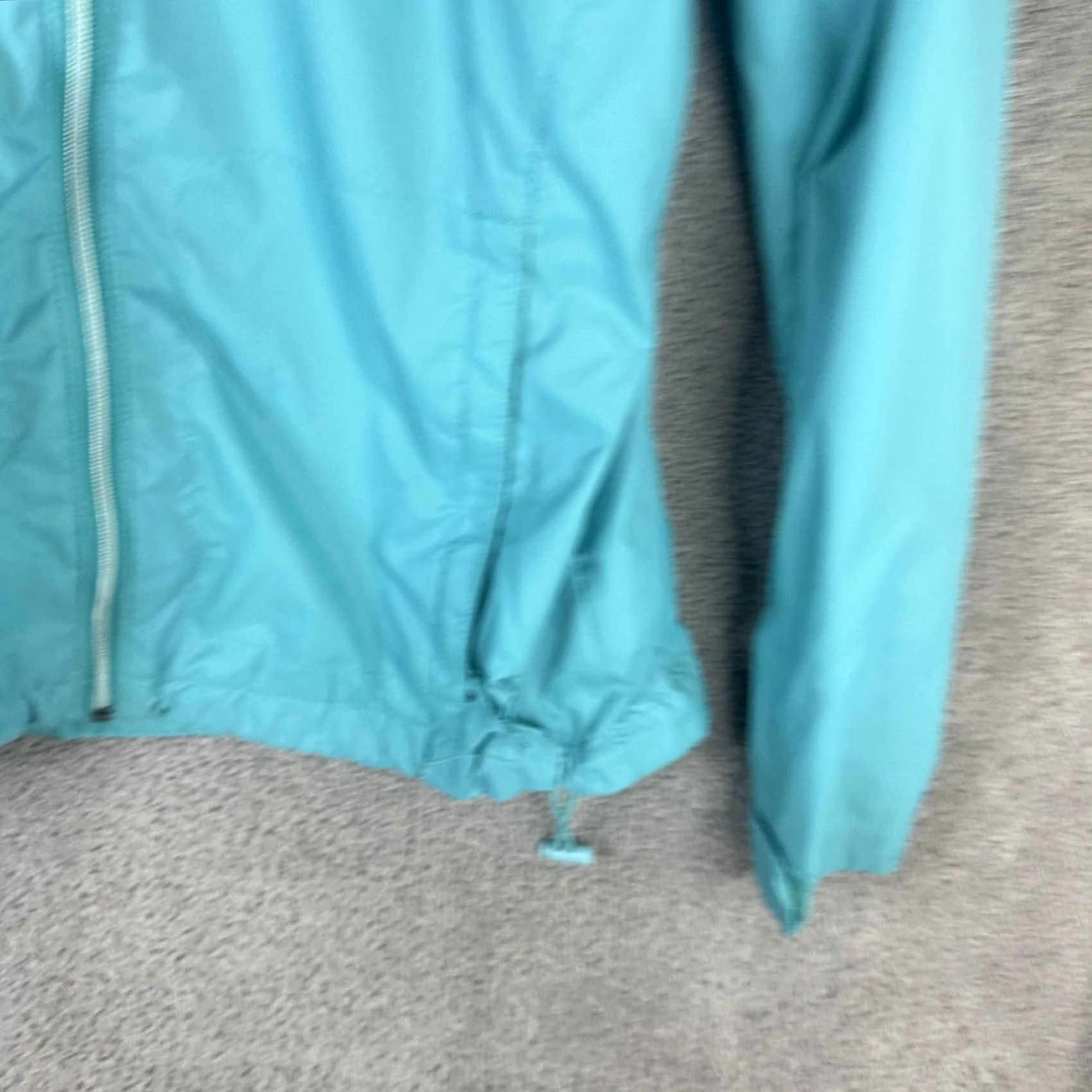 Vintage Columbia Jacket Womens Medium Blue Hooded Full Zip Lightweight Windbreaker Shell Size M / US 6-8 / IT 42-44 - 3 Thumbnail