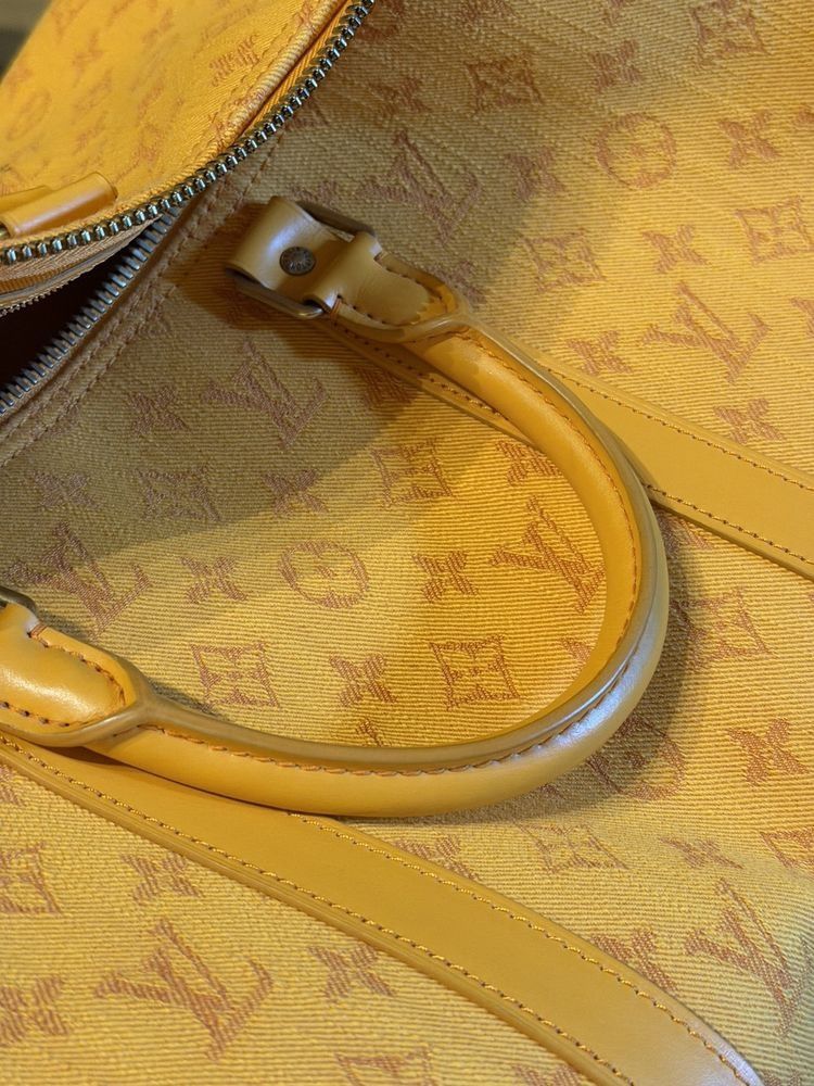 Louis Vuitton Denim Monogram Duffle Bag Keepall 50 Size ONE SIZE - 16 Thumbnail