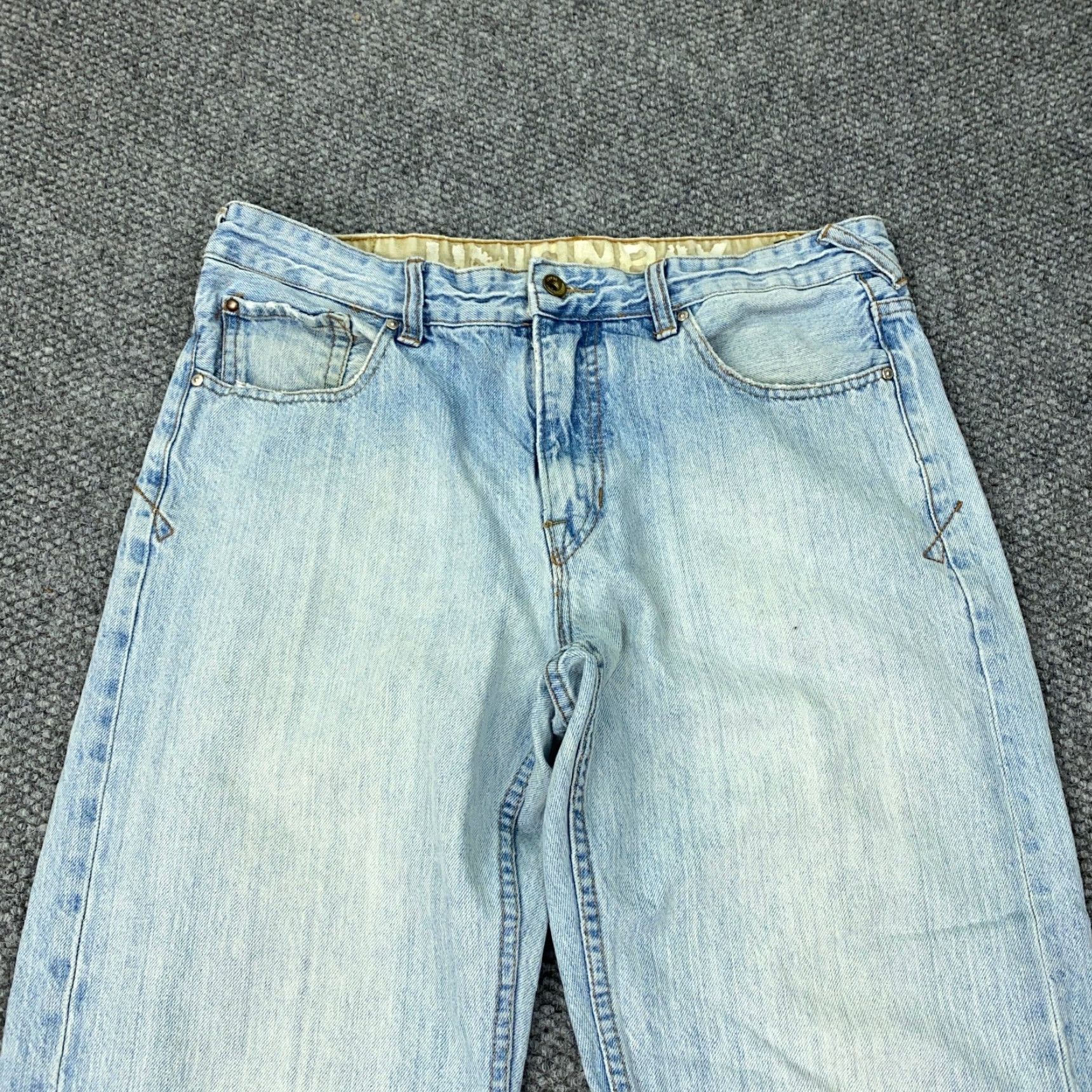 Vintage VINTAGE UNIONBAY Jeans Mens 34x34 Denim Straight Fit Baggy 90s Grunge Casual Blue Size US 34 / EU 50 - 2 Thumbnail