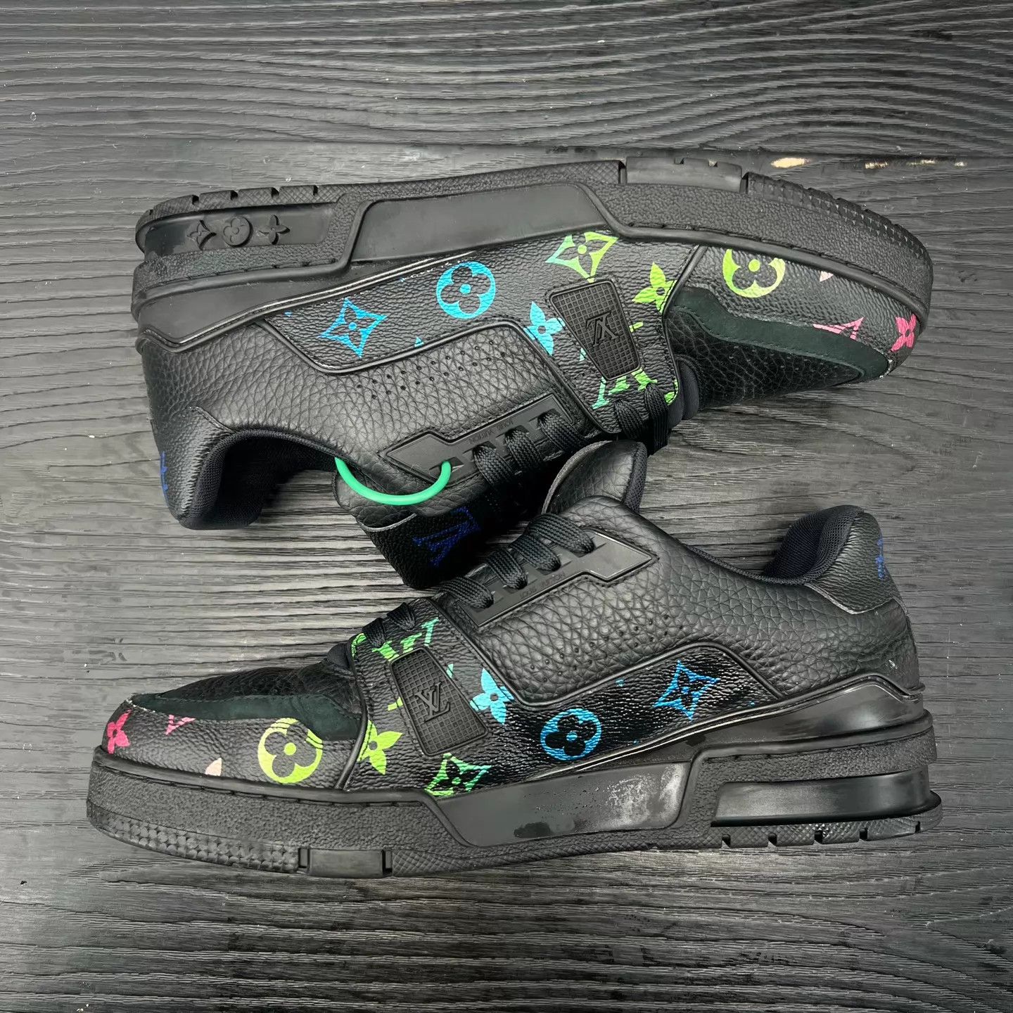 Louis Vuitton LV Trainer Black Color Blocked Size US 8 / EU 41 - 3 Thumbnail