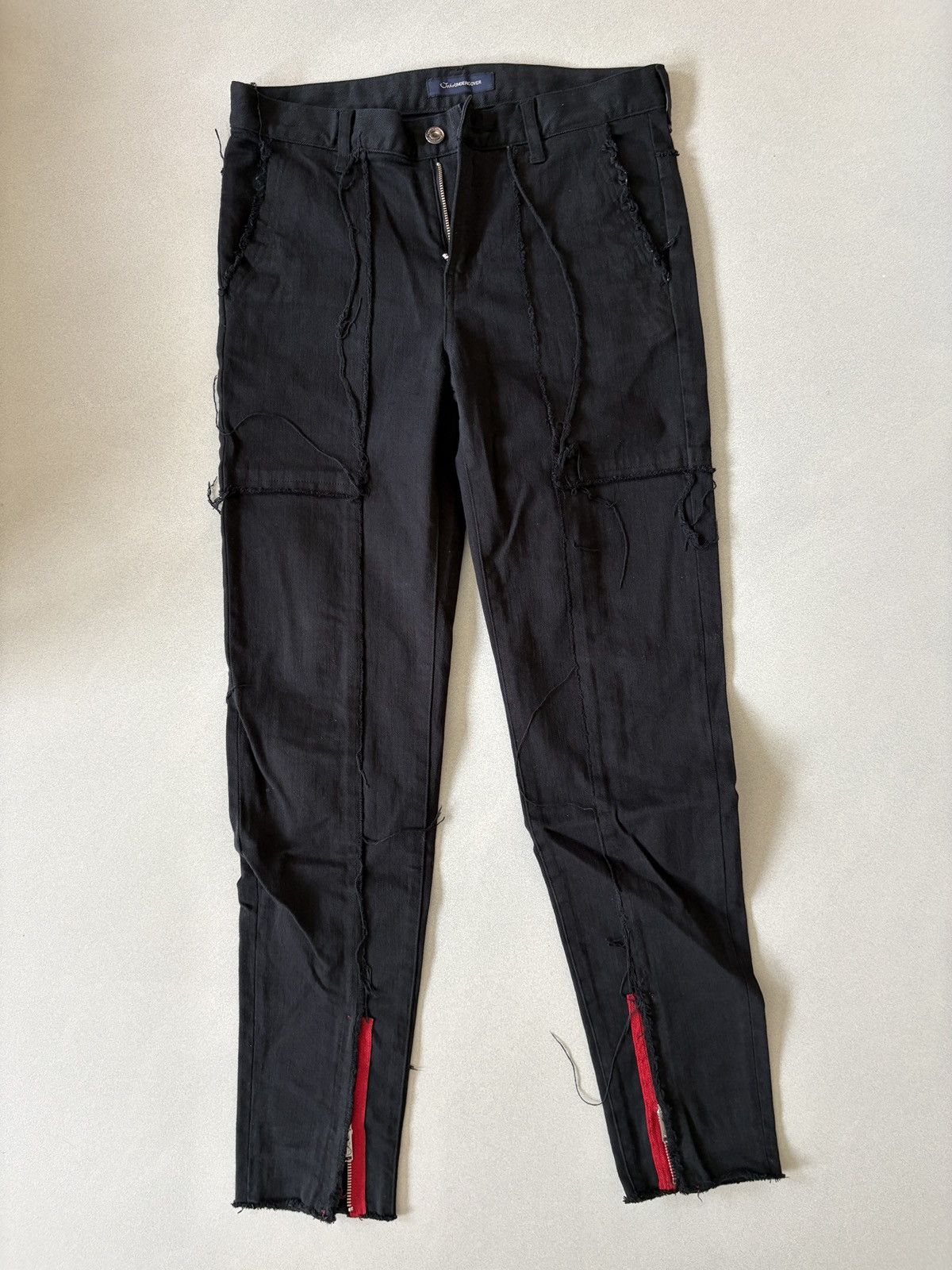Undercover Undercover SS03 “Scab” Patchwork and Knit Work Pants
