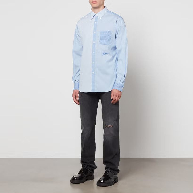 Missoni o1y0225 Checked Shirt in Light Blue Size US S / EU 44-46 / 1 - 4 Thumbnail