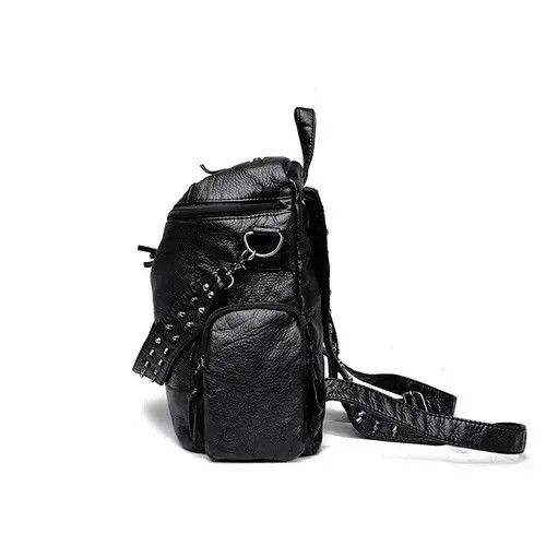 Japanese Brand Soft Leather Lappy Backpack Size ONE SIZE - 3 Thumbnail