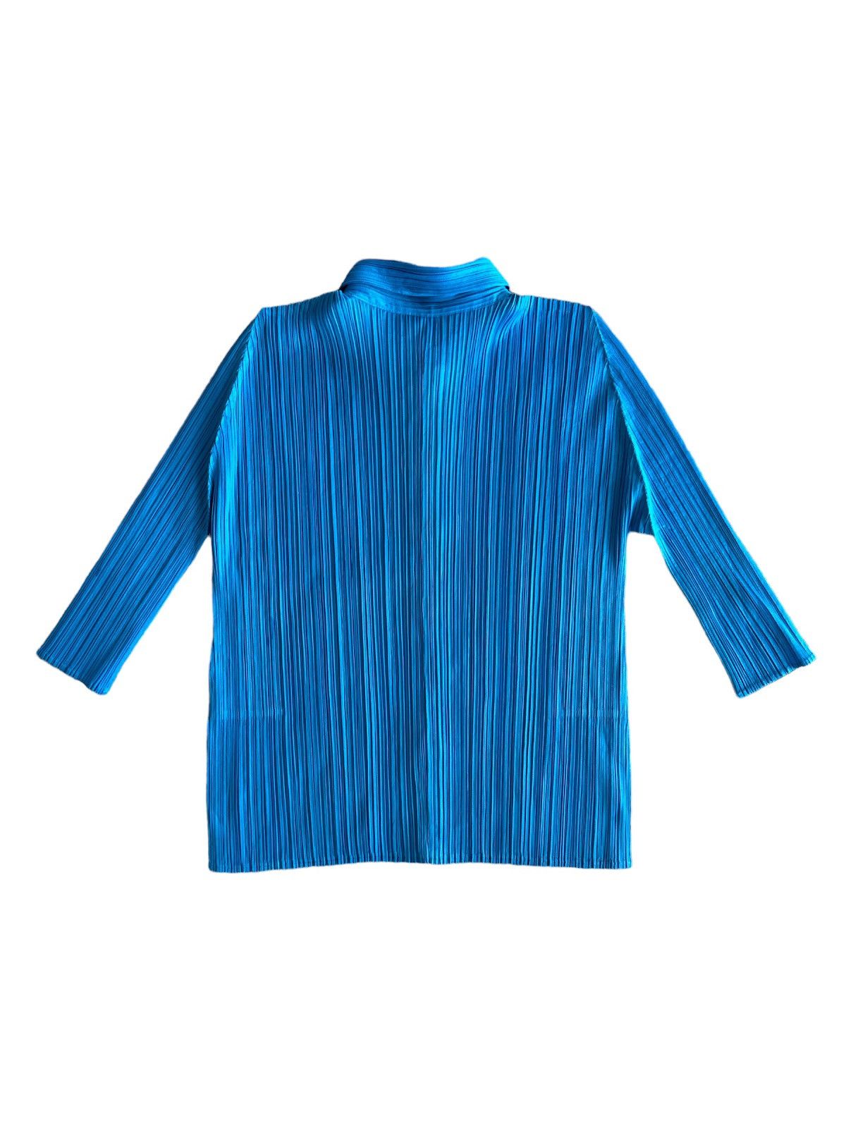 Issey Miyake × Pleats Please Issey Miyake LIKE NEW VTG ISSEY MIYAKE PLEATED PLEATS BUTTON UP SHIRT TOP Size M / US 6-8 / IT 42-44 - 2 Thumbnail