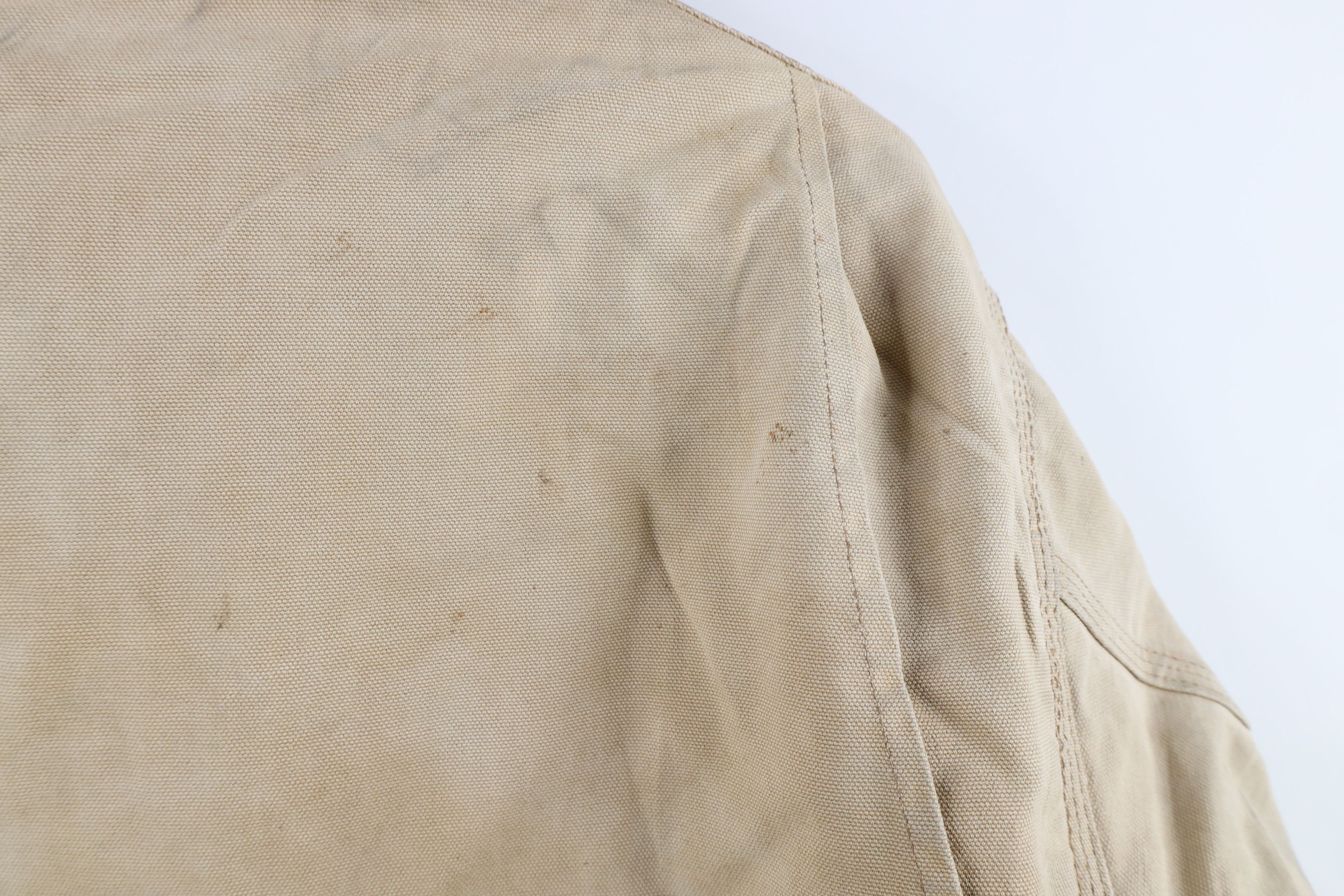 Carhartt × Vintage Vintage 90s Carhartt Quilted Detroit Jacket Duck Brown USA Size US L / EU 52-54 / 3 - 15 Thumbnail