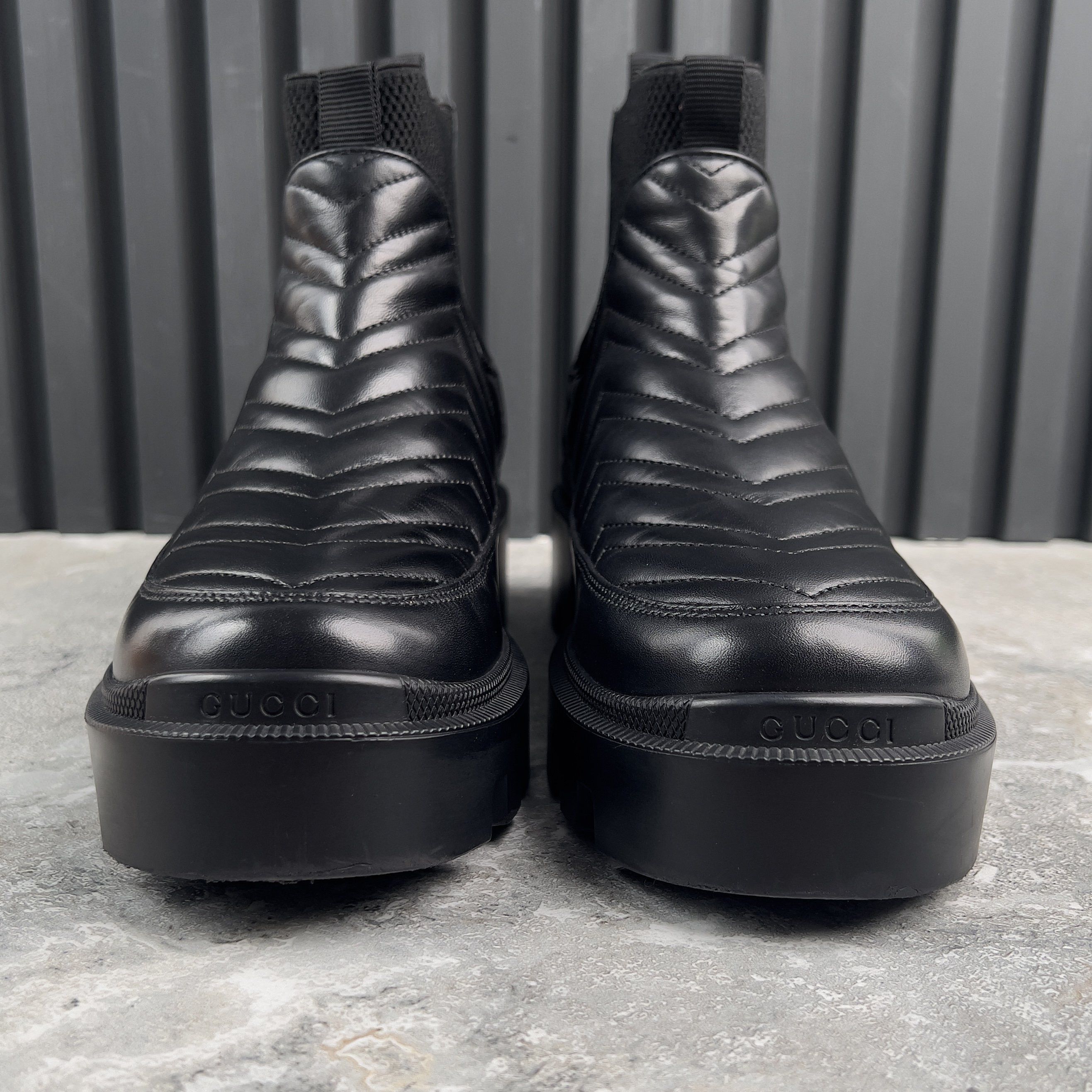 Gucci GG Matelasse Chelsea Boots Booties Leather Size US 9 / IT 39 - 5 Thumbnail