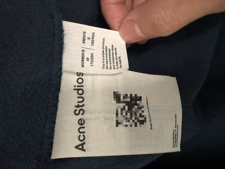 Acne Studios Acne Studios Embroidered Jacket, Dark Blue, 2025 Fall/Wint Size US M / EU 48-50 / 2 - 6 Thumbnail