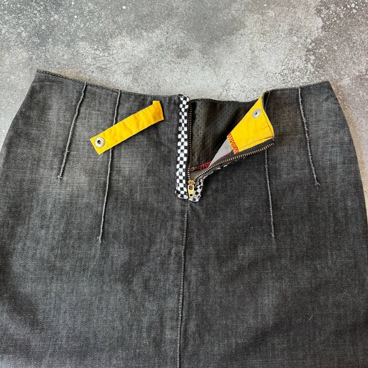 Hysteric Glamour × Japanese Brand F1 Racing Multipocket Faux Leather Washed Skirt Size 30" / US 8 / IT 44 - 6 Thumbnail