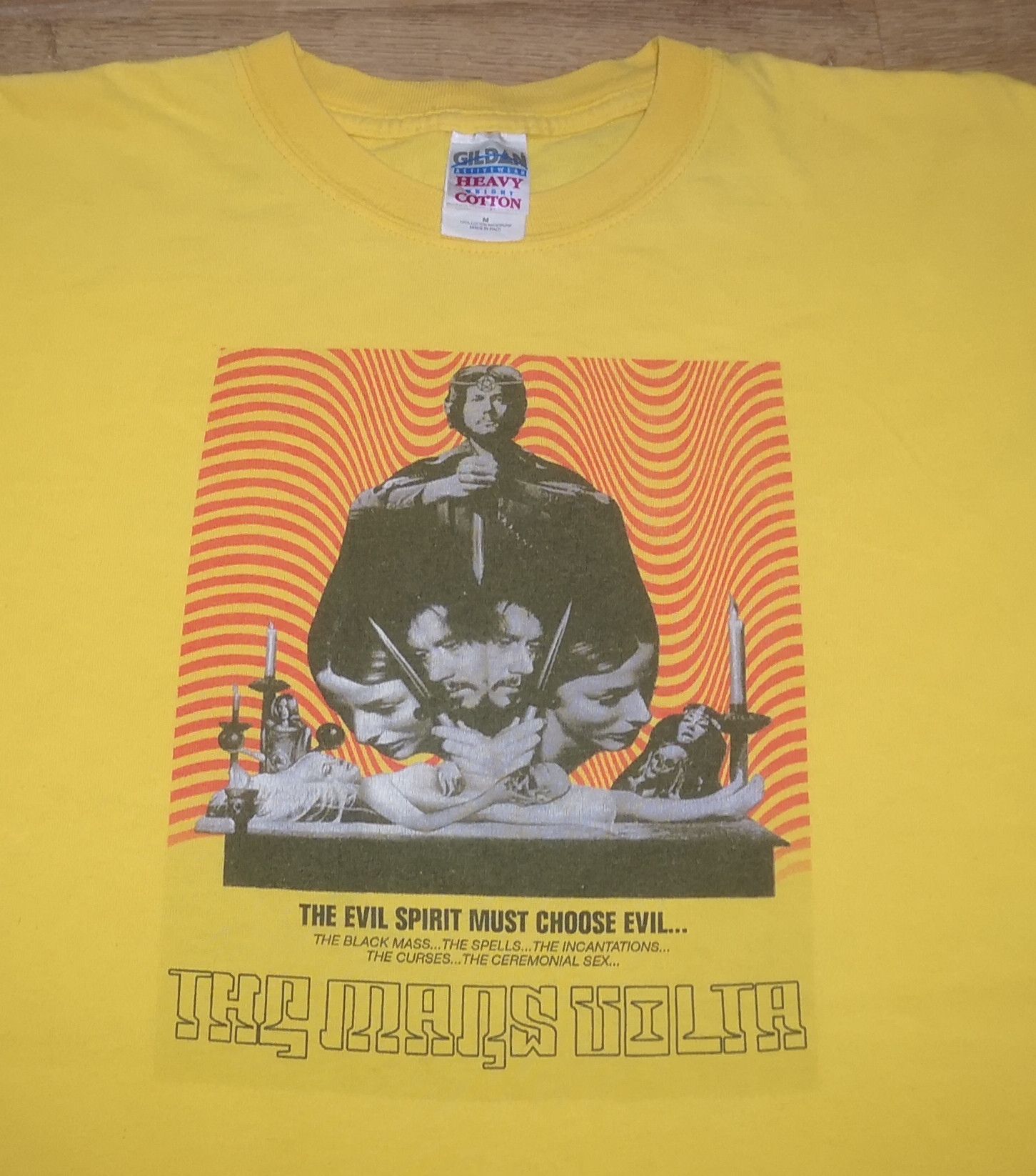 Band Tees × Vintage Vintage THE MARS VOLTA Band EVIL SPIRIT MUST CHOOSE EVIL Tee Size US L / EU 52-54 / 3 - 4 Thumbnail