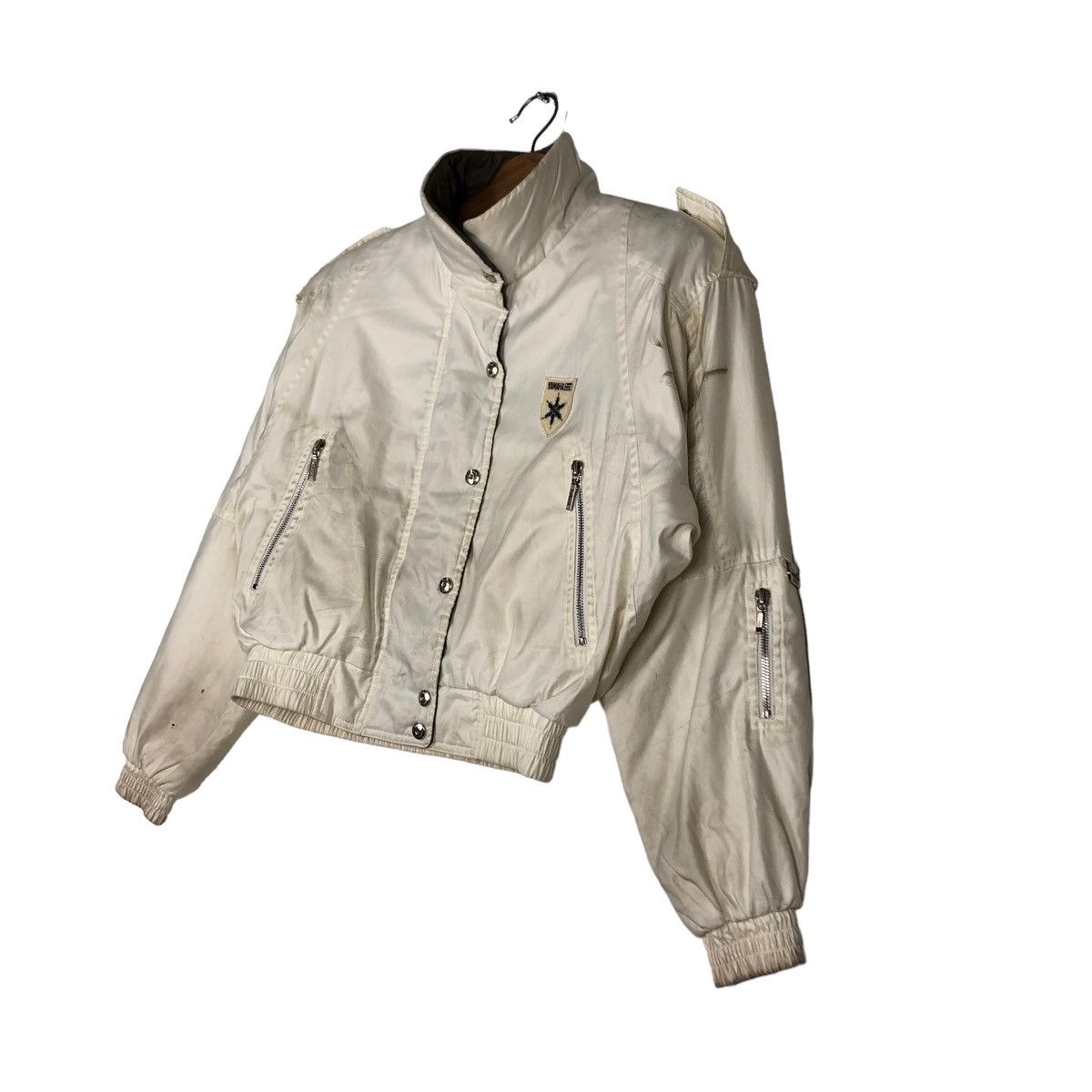 Japanese Brand 🔥Vintage Cropped Bomber Ski Jacket Racing Yamaha Japan Size US M / EU 48-50 / 2 - 2 Thumbnail