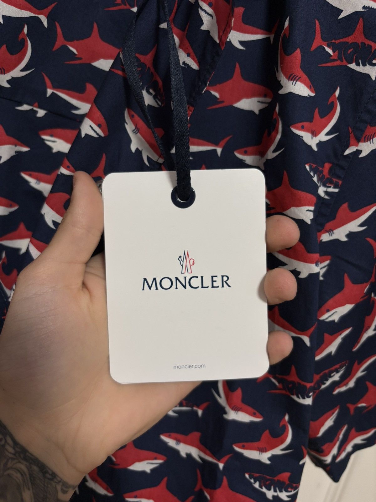 Moncler Moncler Short Sleeved Shirt Size US L / EU 52-54 / 3 - 9 Thumbnail
