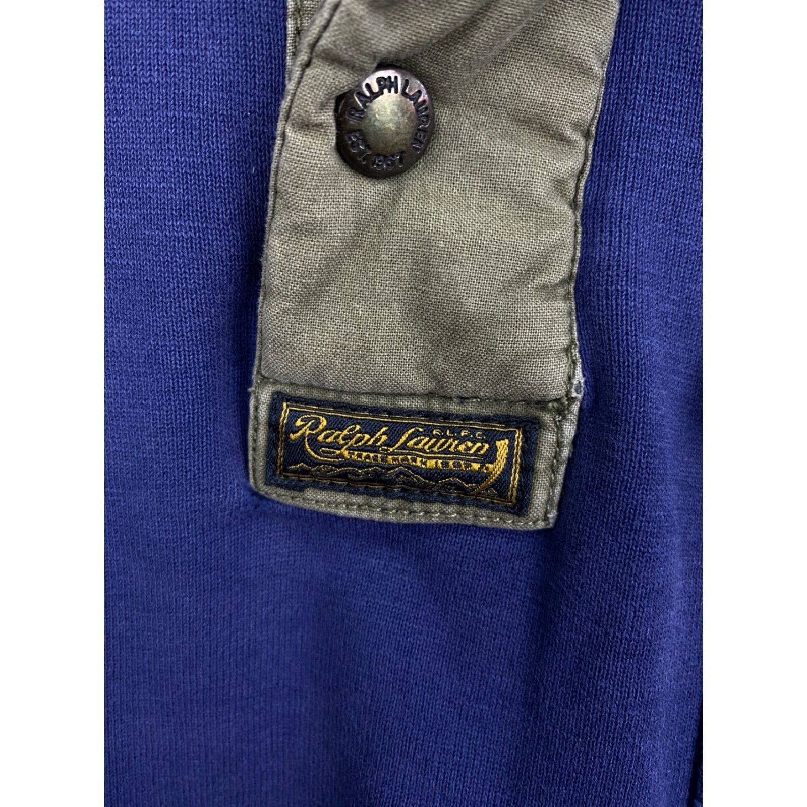 Polo Ralph Lauren VINTAGE Ralph Lauren Army Hoodie Mens M Dark Blue 90s Polo Ralph Lauren Pullover Hoodie Size US M / EU 48-50 / 2 - 5 Thumbnail