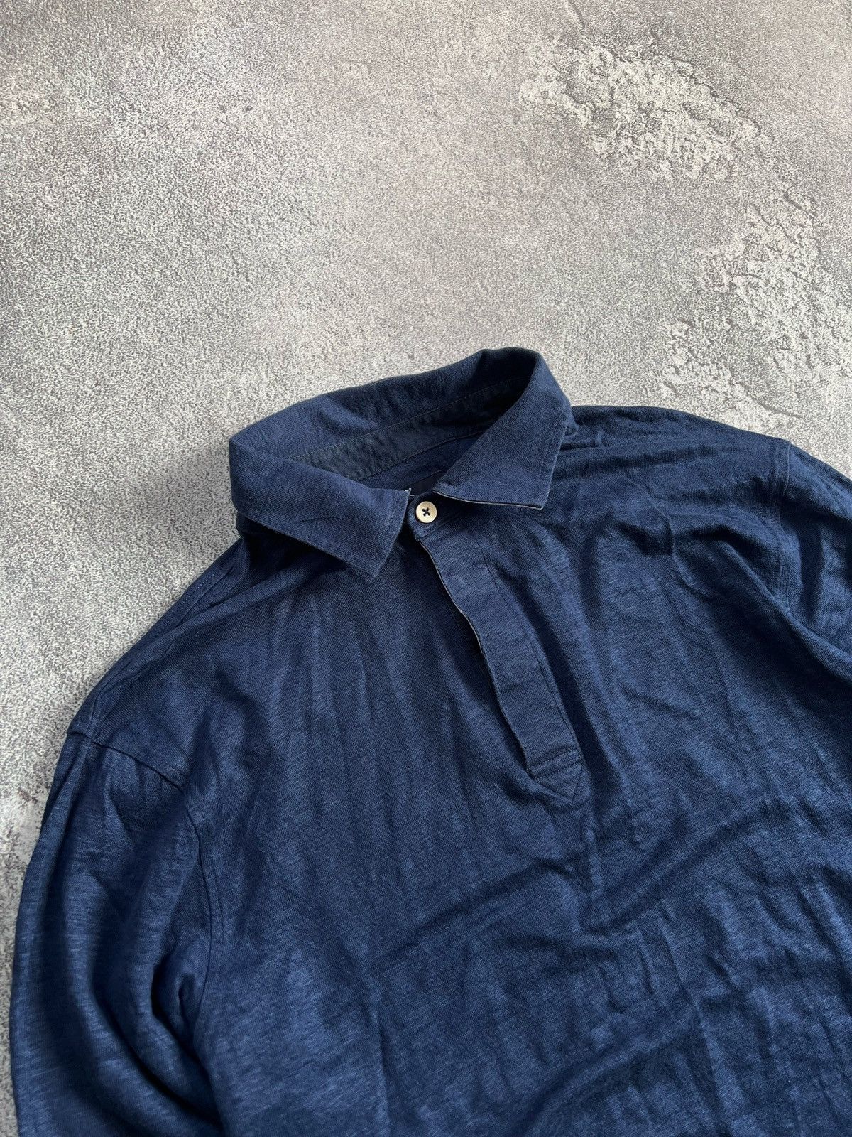 Hackett Hackett Blue Long Sleeve Polo Shirt Mens Sz M Slim Fit Retro Size US M / EU 48-50 / 2 - 4 Thumbnail