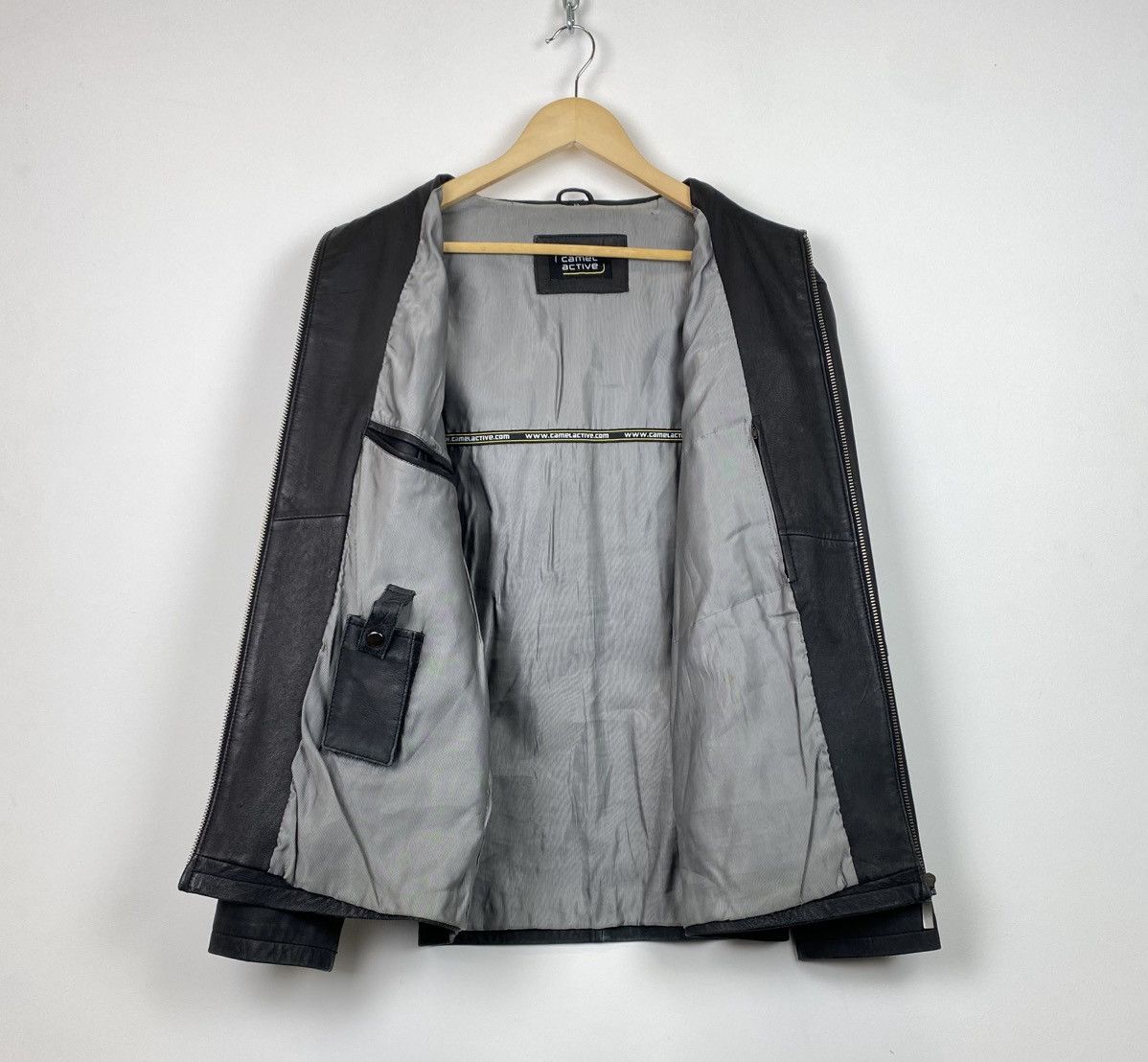 camel active Camel Active Full Zip Leather Jacket Black Sz 50 Avant Garde Size US XL / EU 56 / 4 - 7 Thumbnail