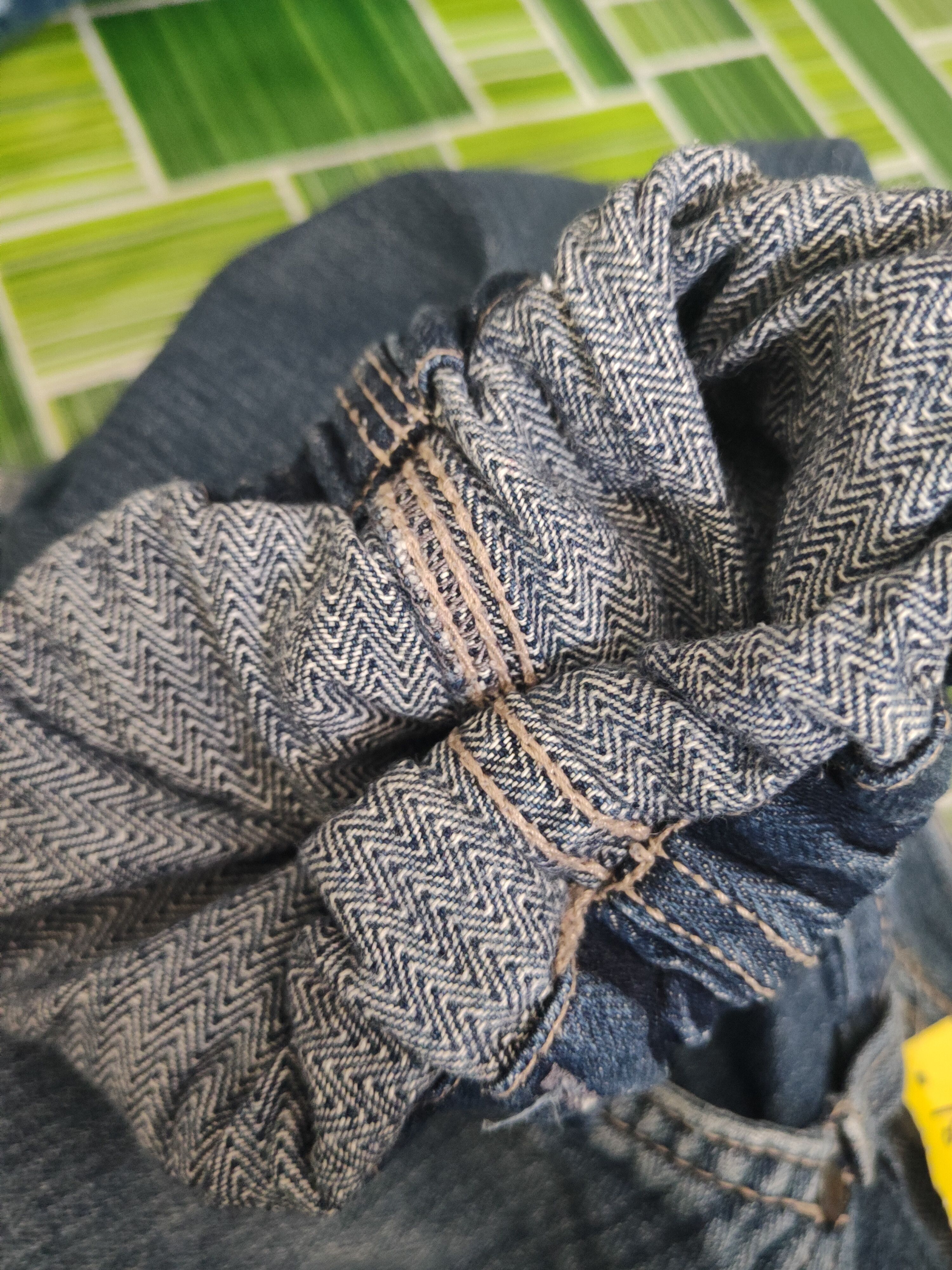 Vintage DL Evenriver Blue Distressed Ripped Jogger Jeans #1863 Size US 31 - 14 Thumbnail