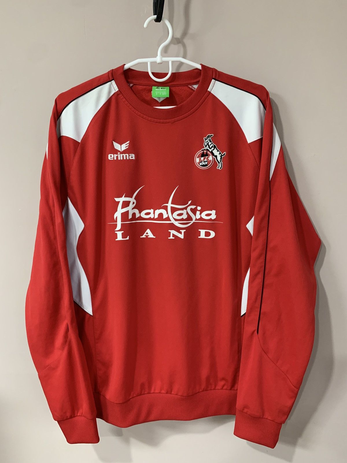 FC Koln Training Football Sweatshirt Erima Soccer Size M