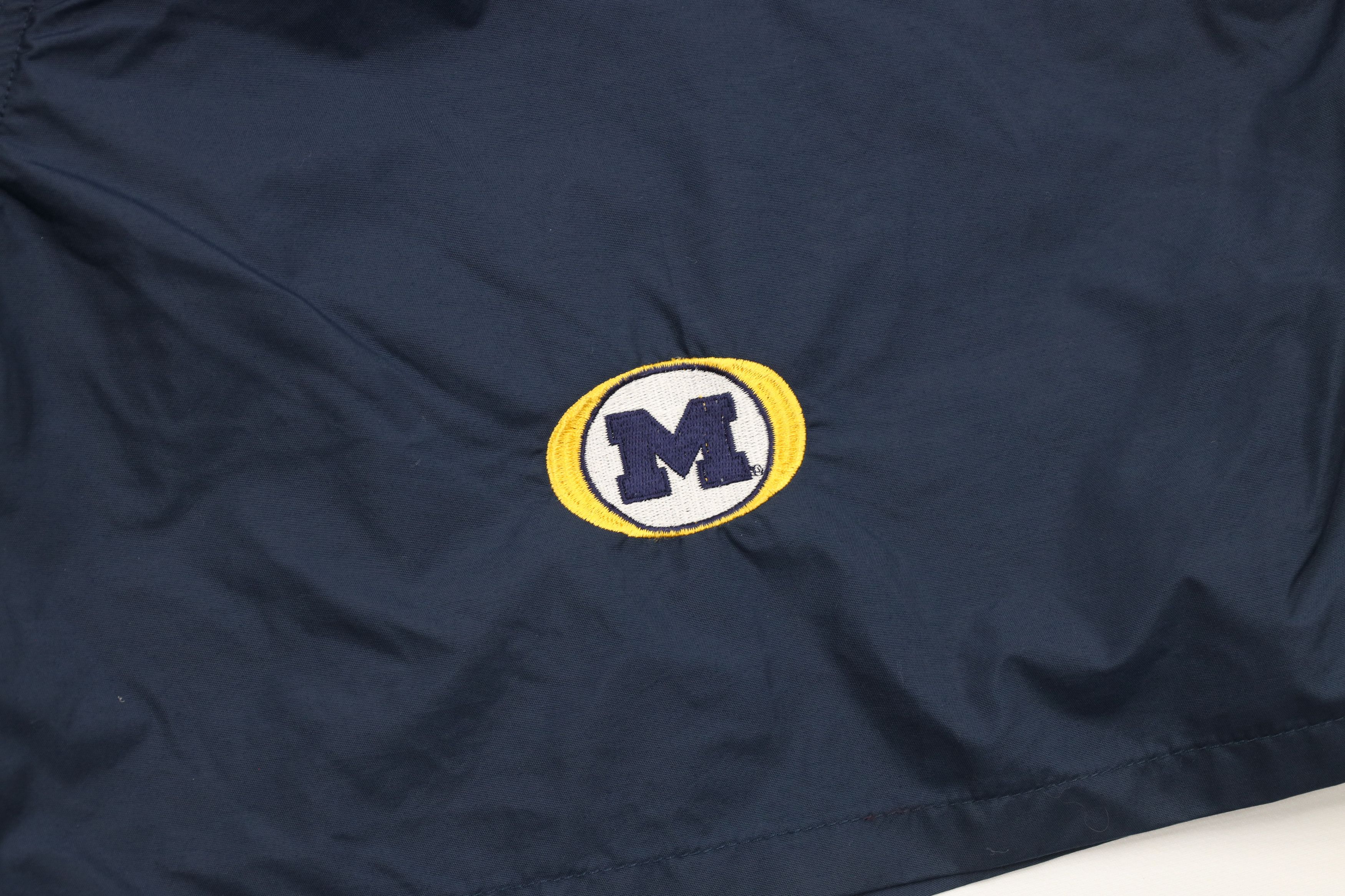 Vintage Vintage 90s Block M University of Michigan Lined Shorts Blue Size US 38 / EU 54 - 5 Thumbnail