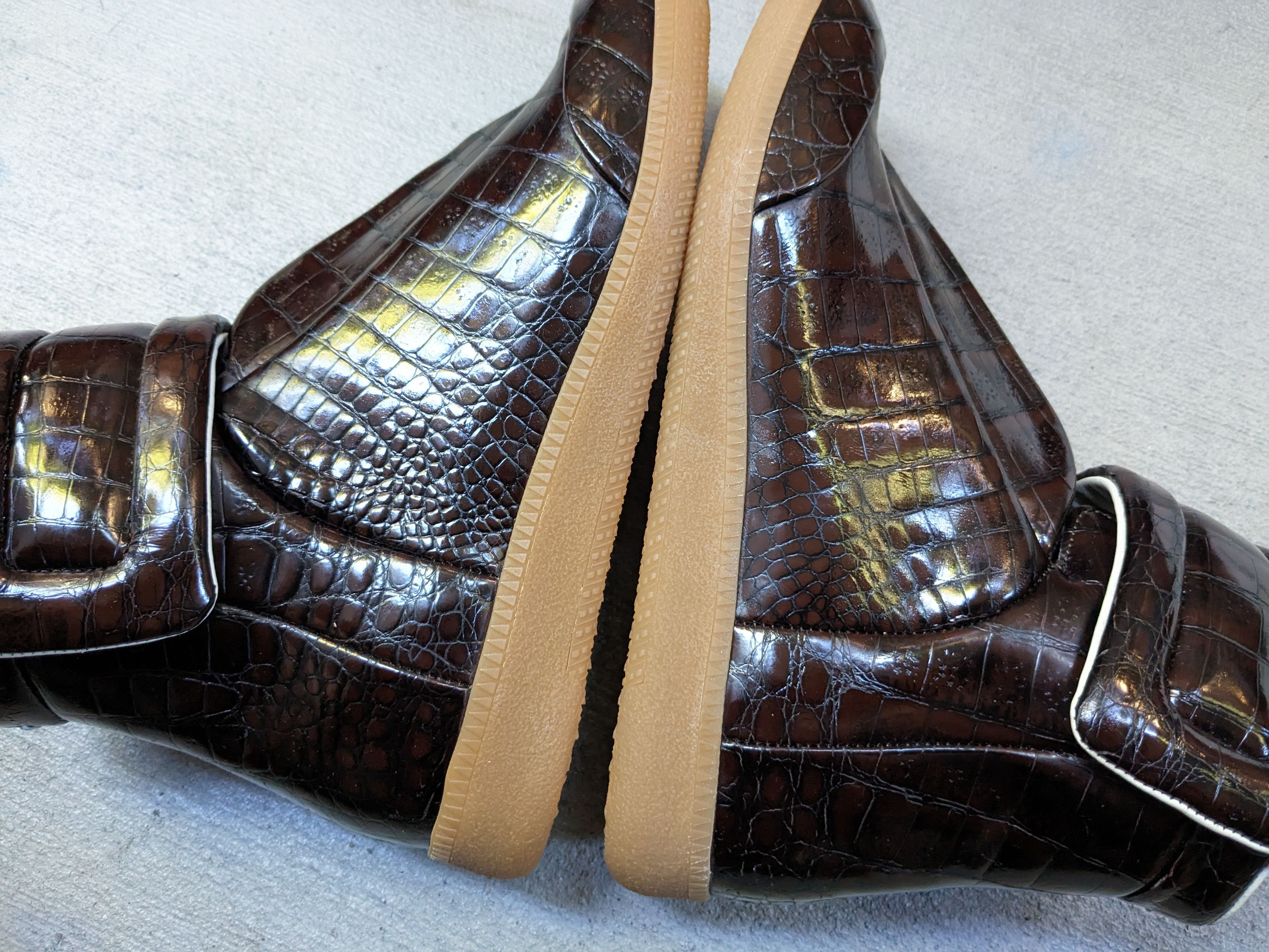 Maison Margiela Maison Margiela Future Brown Croc 9 42 Leather Hi Alligator Size US 9 / EU 42 - 11 Thumbnail