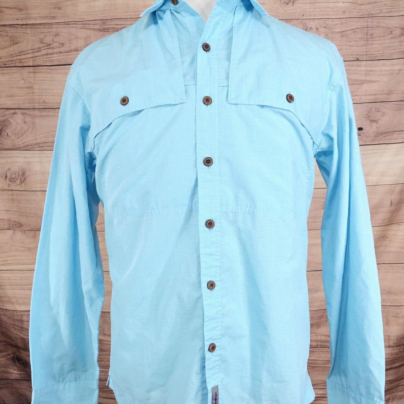 Patagonia Patagonia Shirt Mens M Blue Check Long Sleeve Button-Up Outdoors Hiking Size US M / EU 48-50 / 2 - 3 Thumbnail